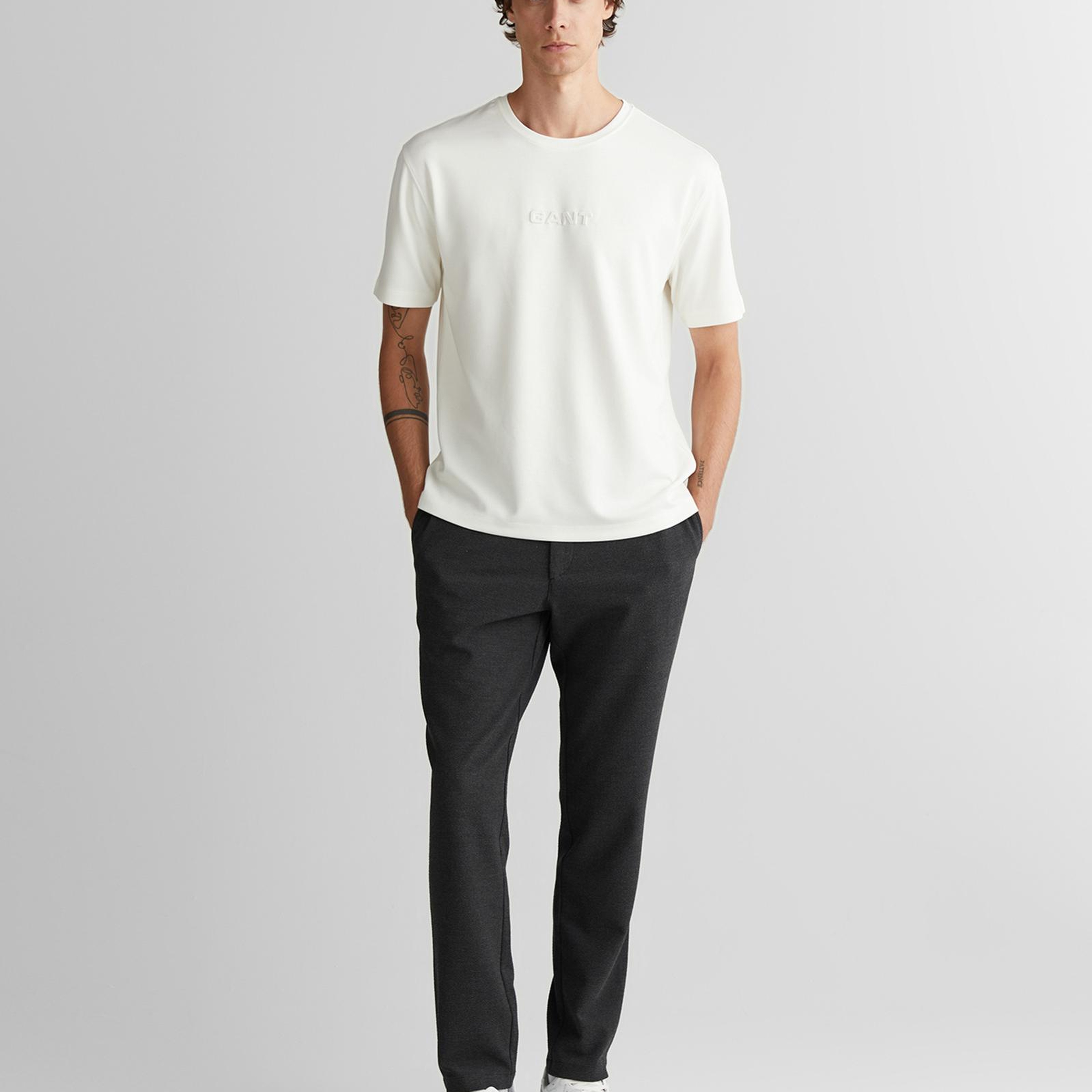 GANT Erkek Gri Regular Fit  Pantolon