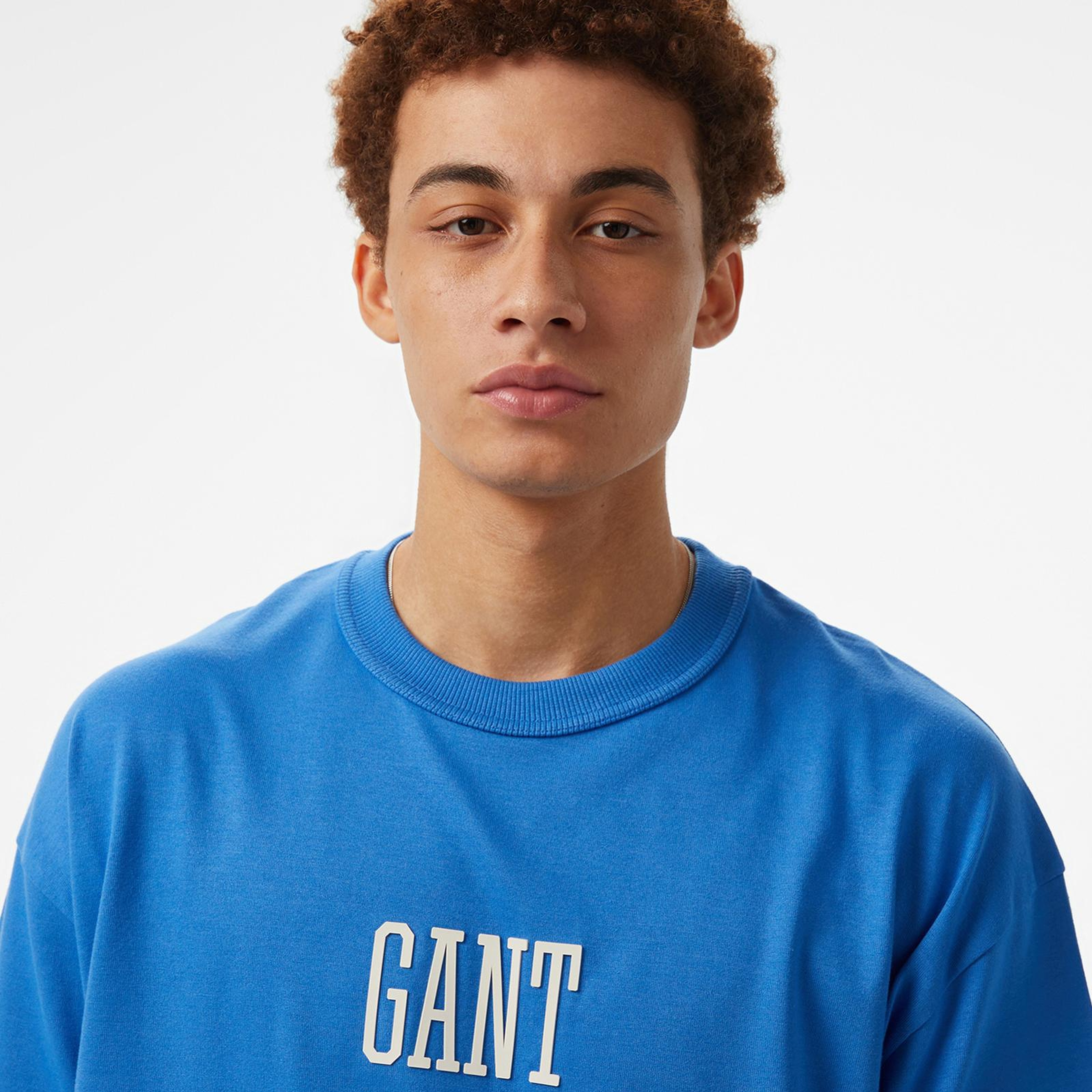 GANT Erkek Mavi T-Shirt