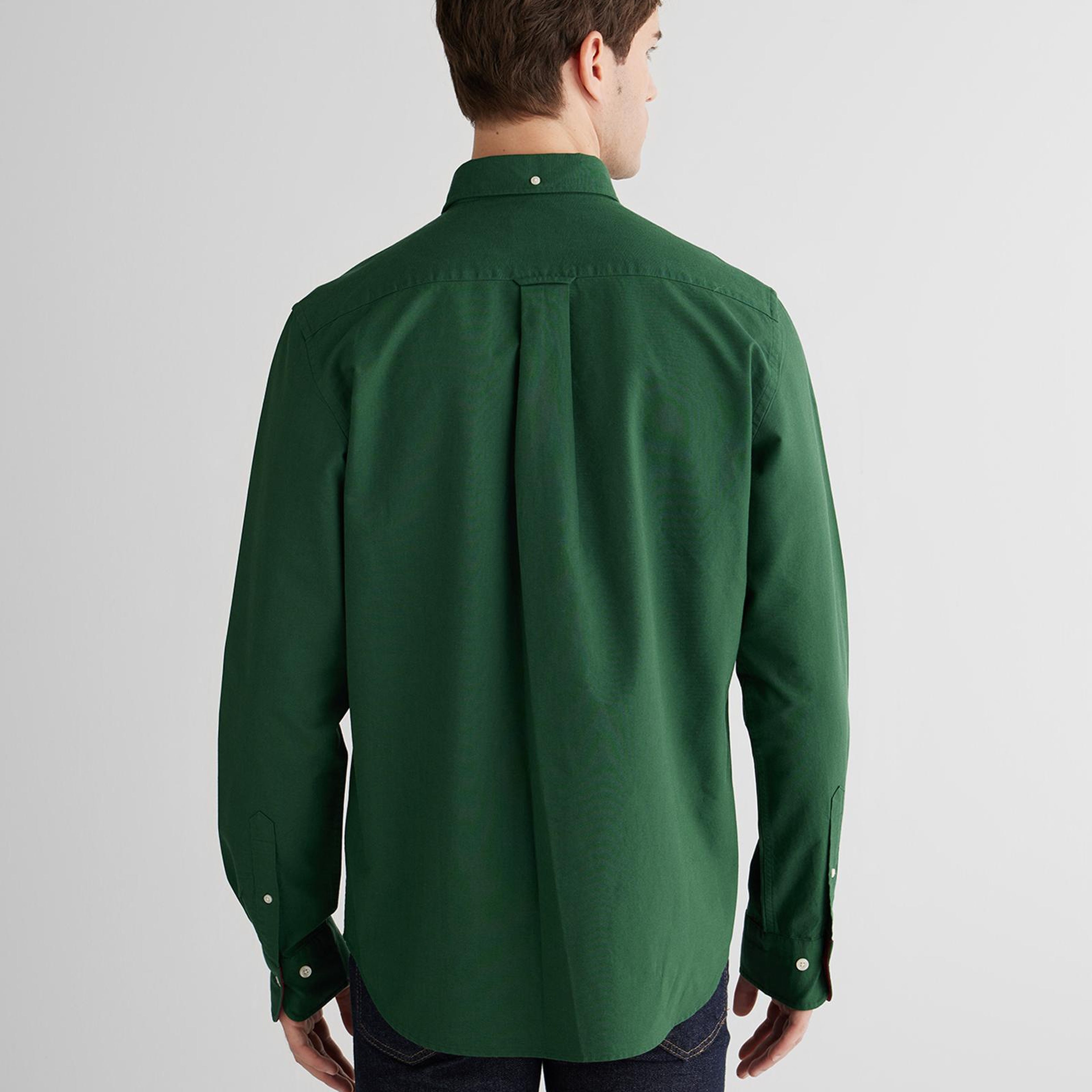 GANT Erkek Yeşil Regular Fit Oxford Gömlek
