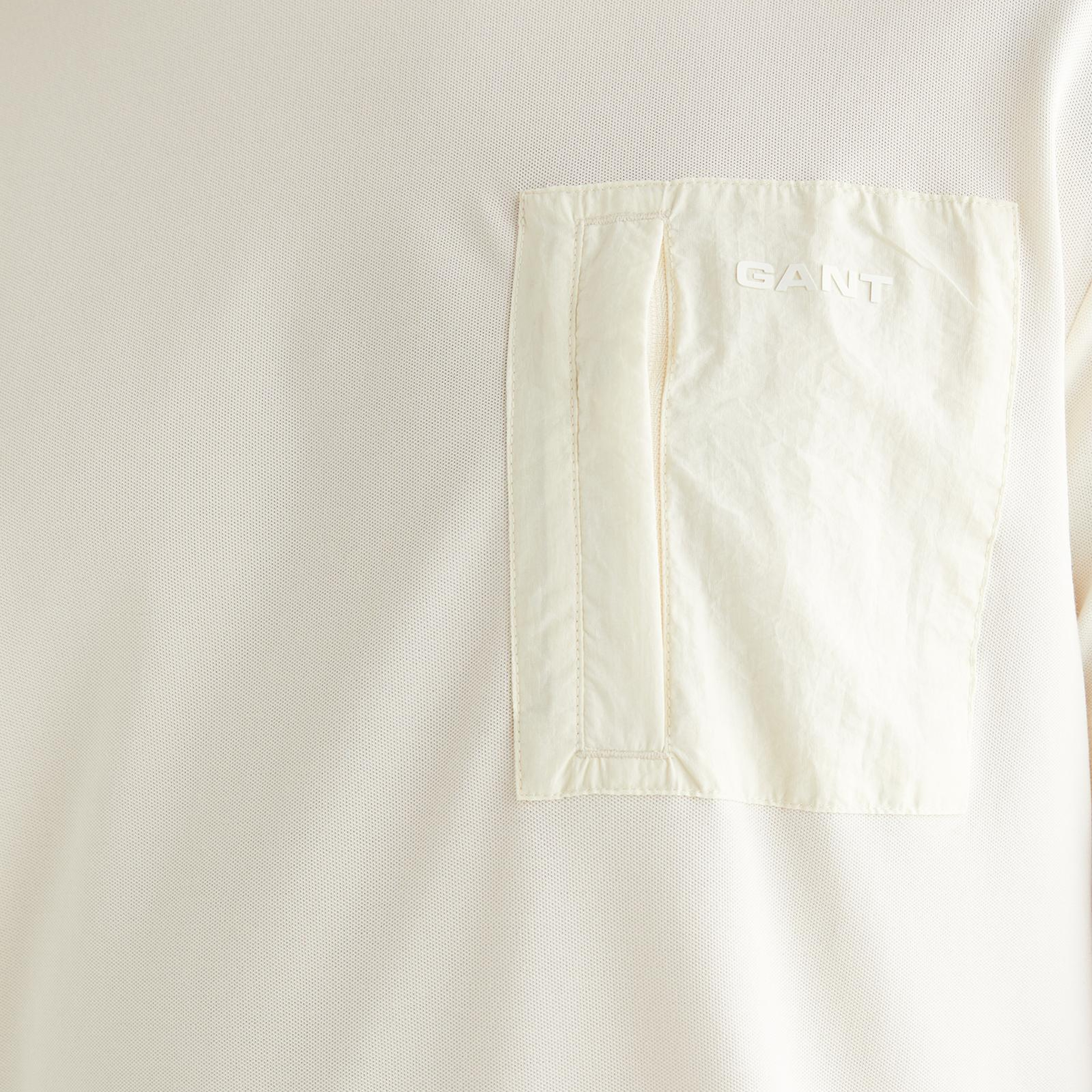 GANT Erkek Krem Regular Fit Bisiklet Yaka T-Shirt