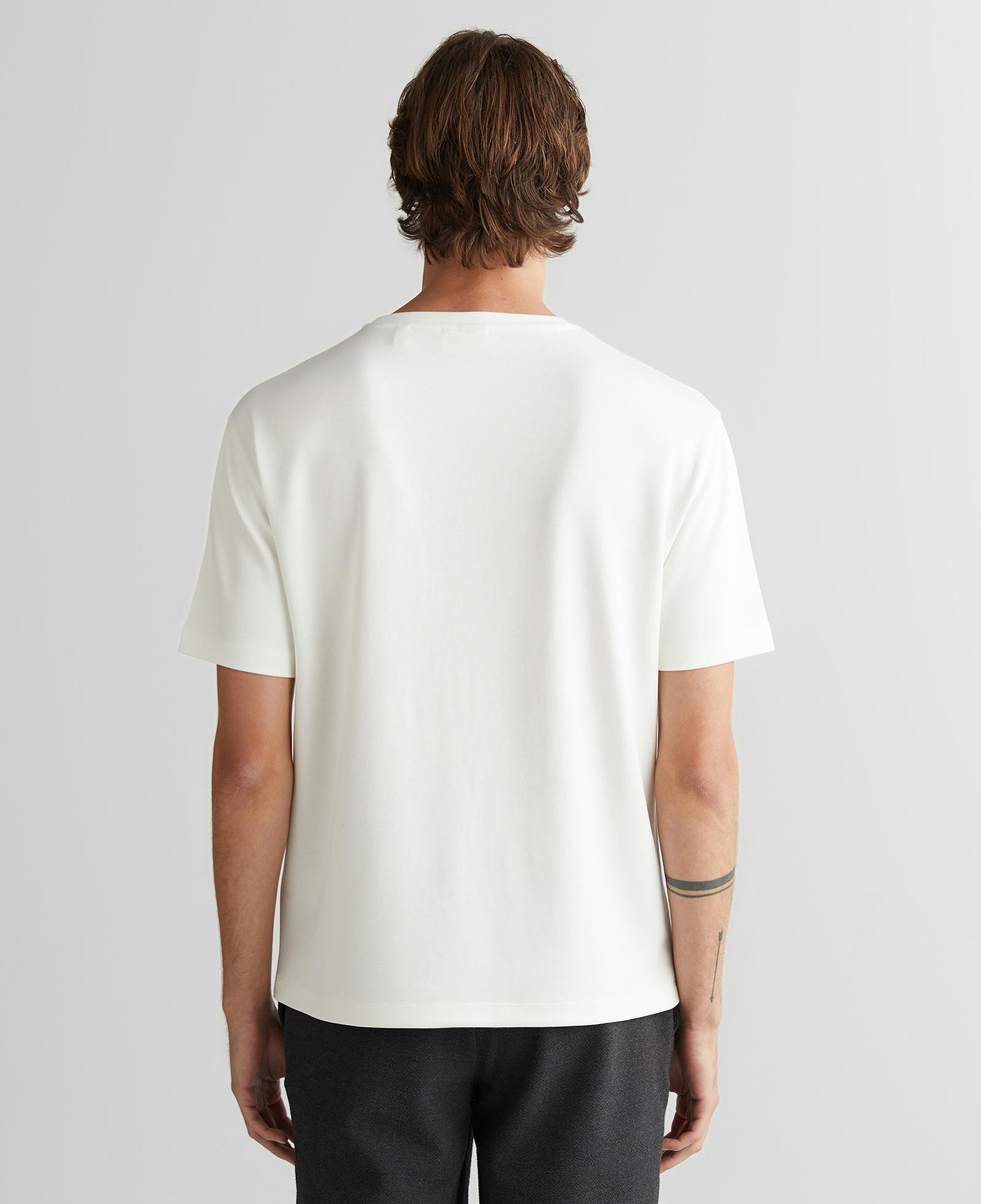 GANT Erkek Beyaz Bisiklet Yaka T-Shirt