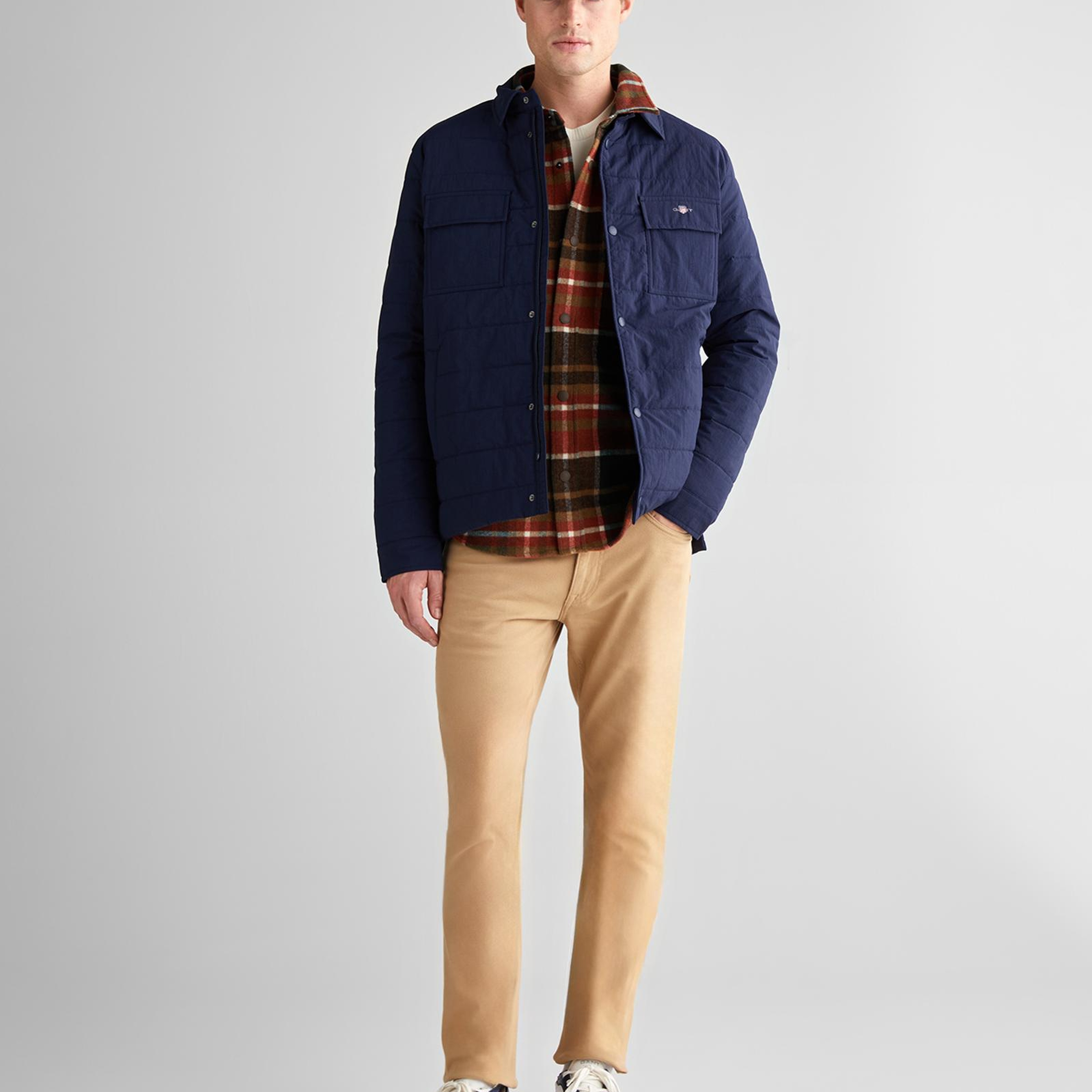 GANT Erkek Lacivert Standart Fit Mont