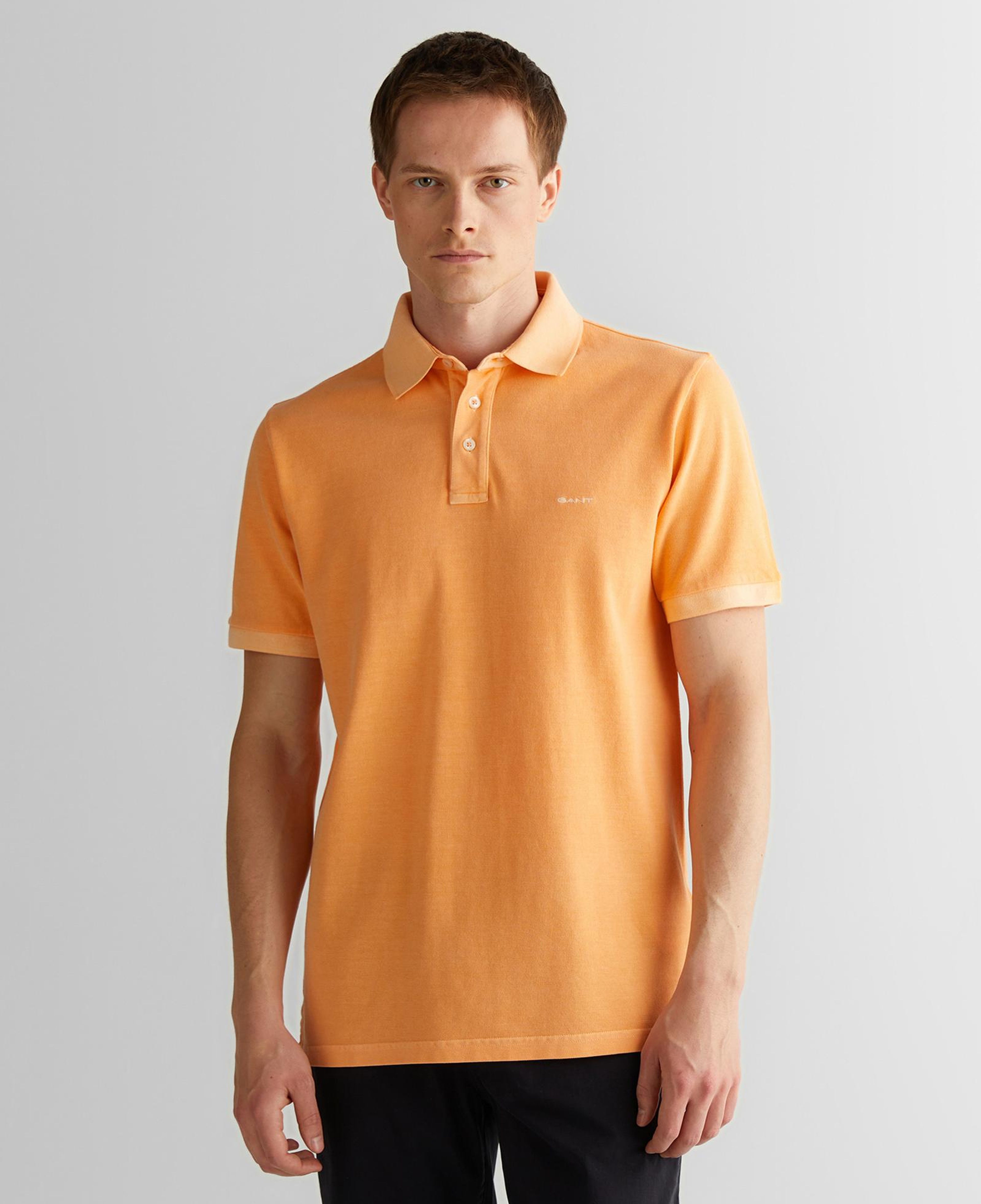 GANT Erkek Turuncu Regular Fit Polo