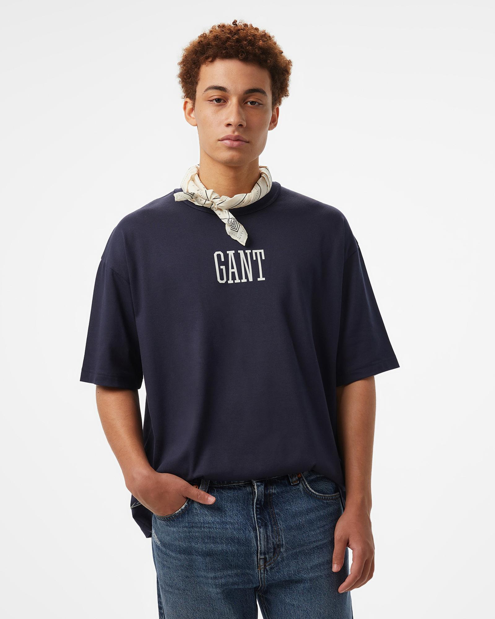 GANT Erkek Lacivert T-Shirt