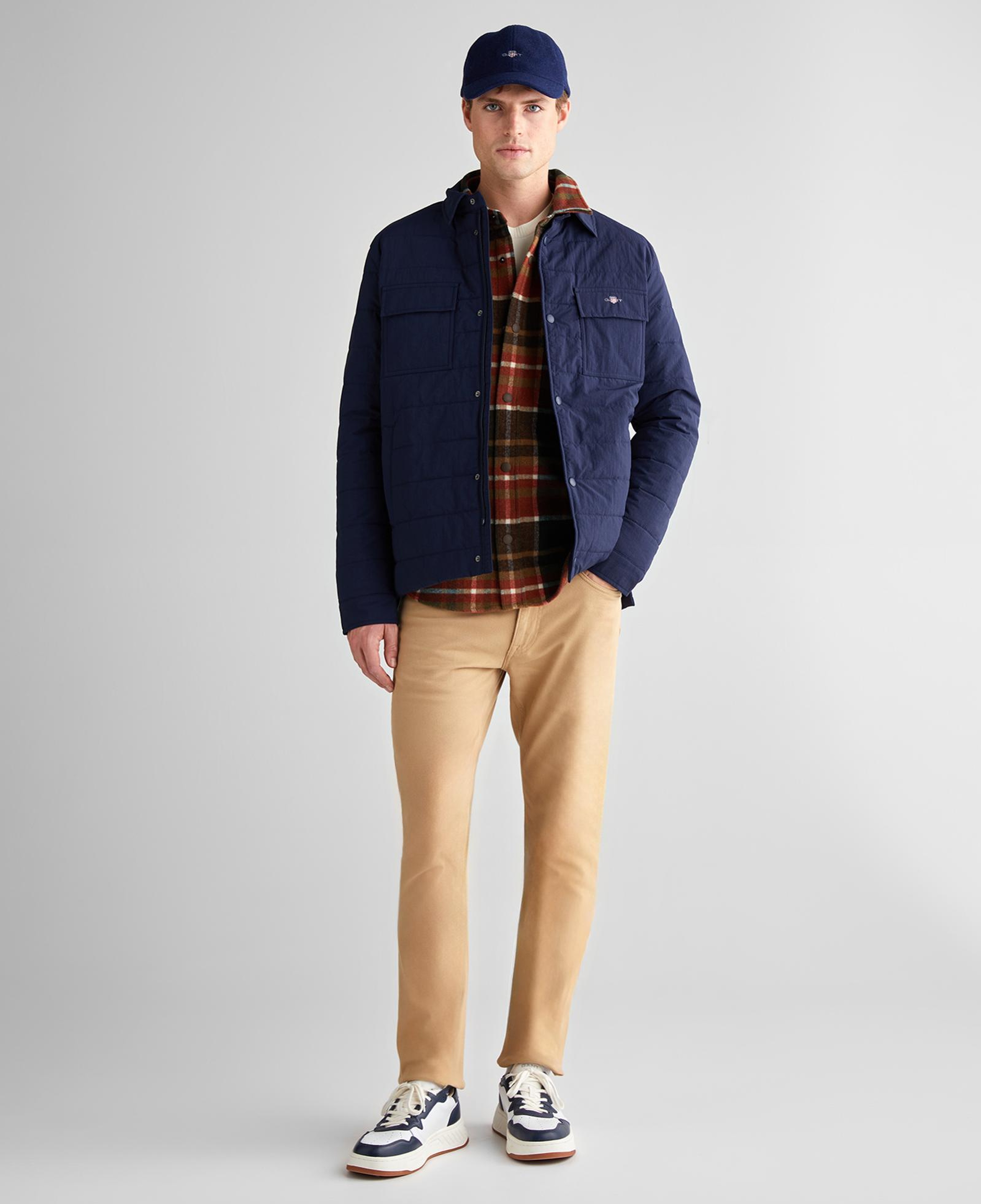 GANT Erkek Lacivert Standart Fit Mont