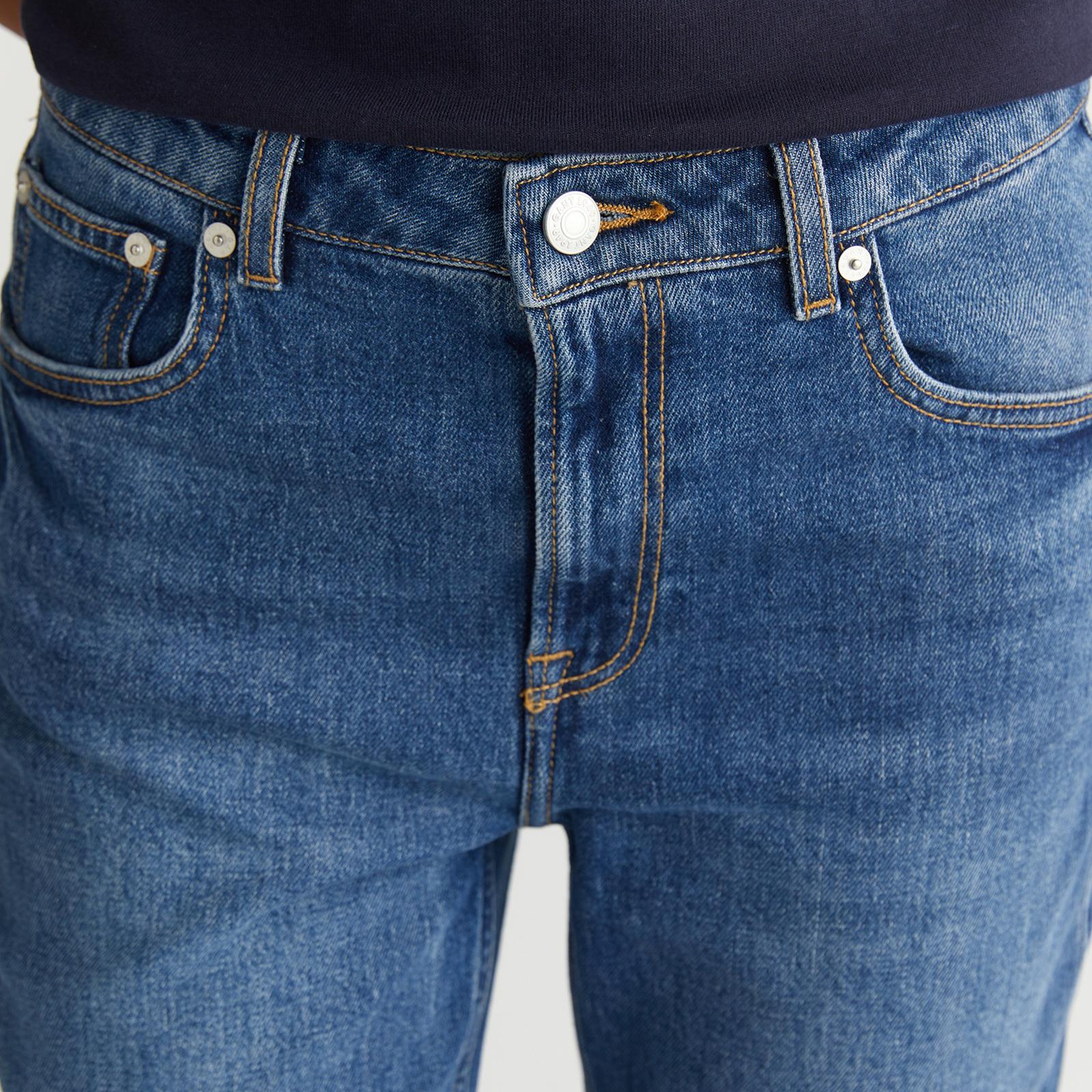 GANT Kadın Mavi Straight Fit Pantolon