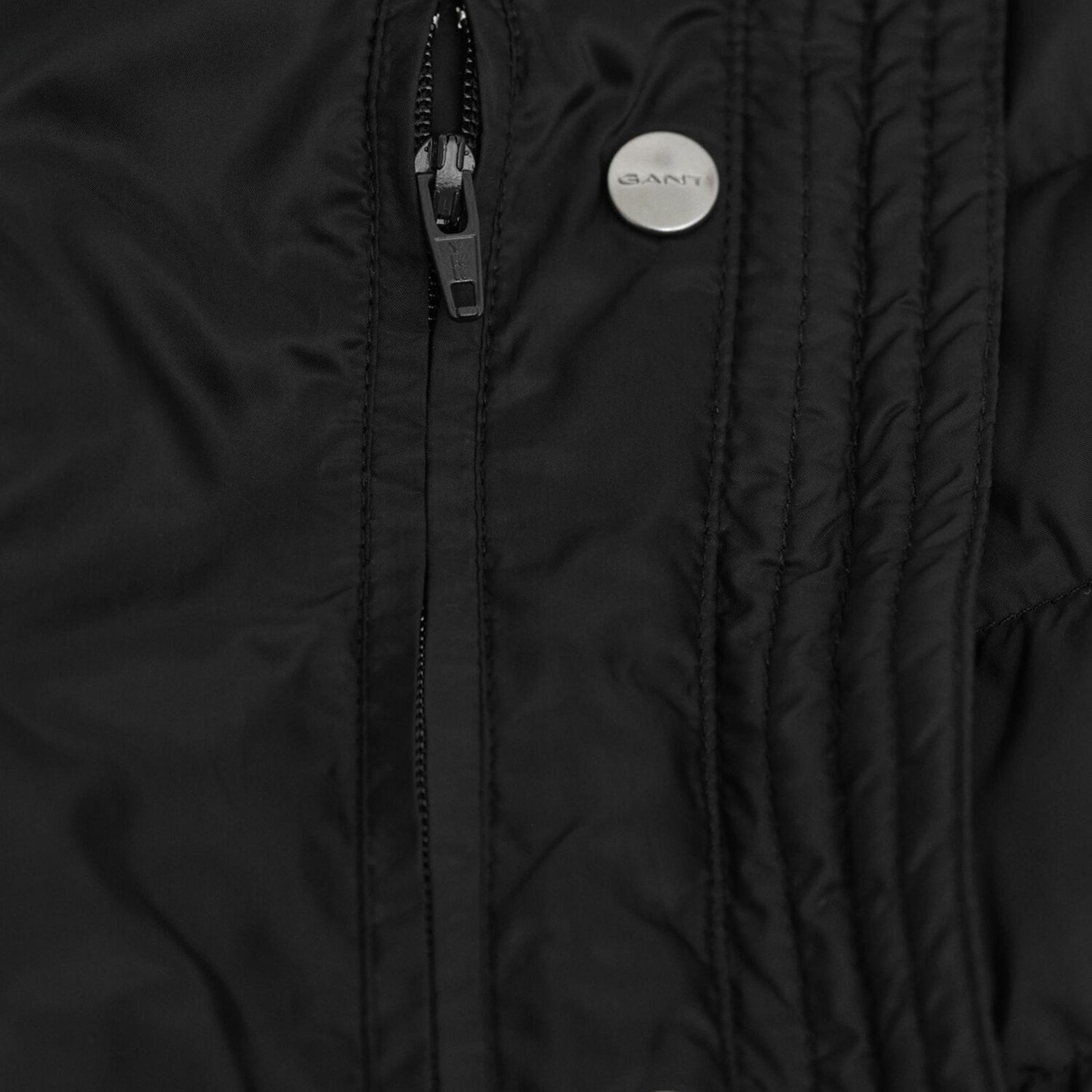 GANT Kadın Siyah Regular Fit Fermuarlı Mont