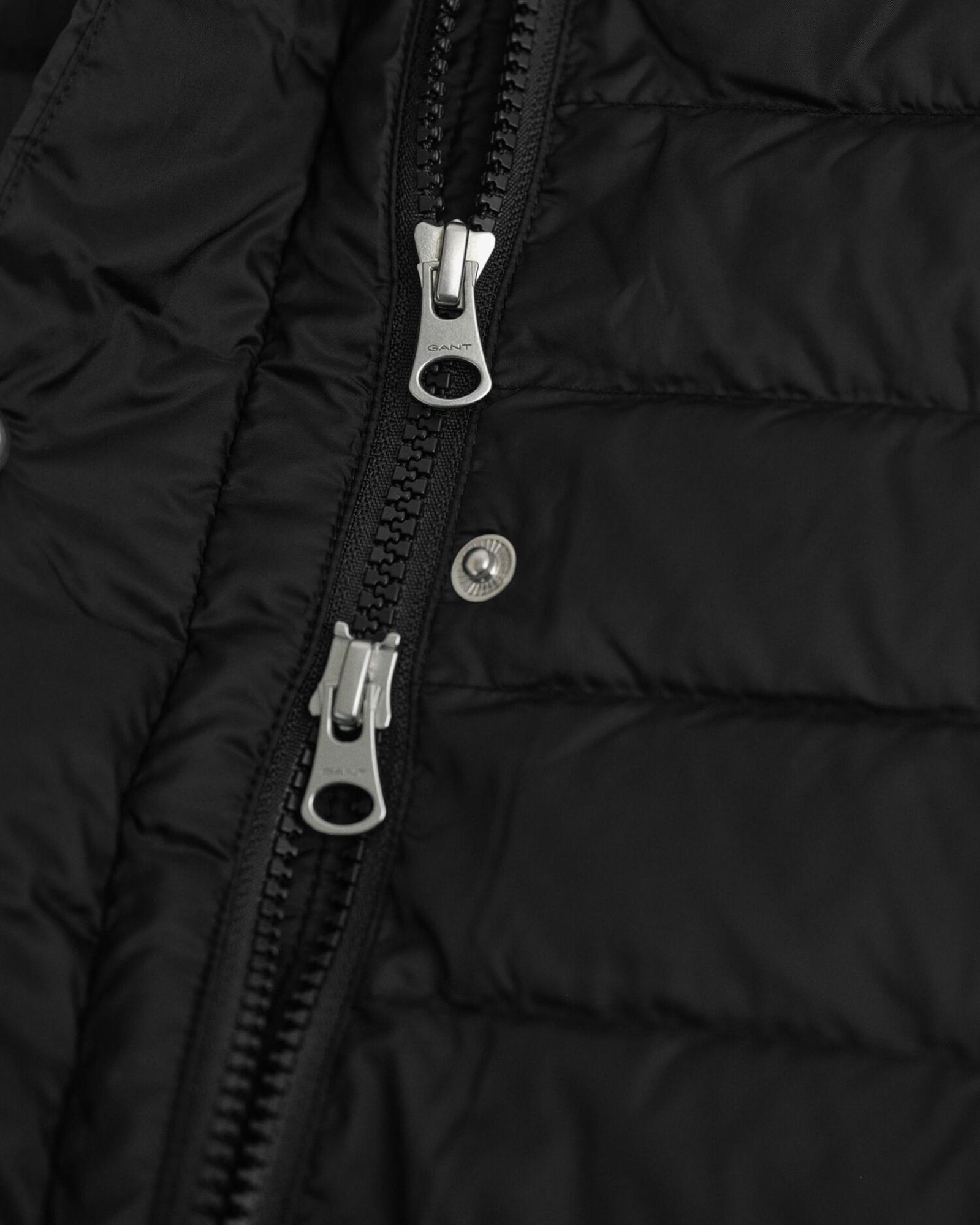 GANT Kadın Siyah Regular Fit Fermuarlı Mont