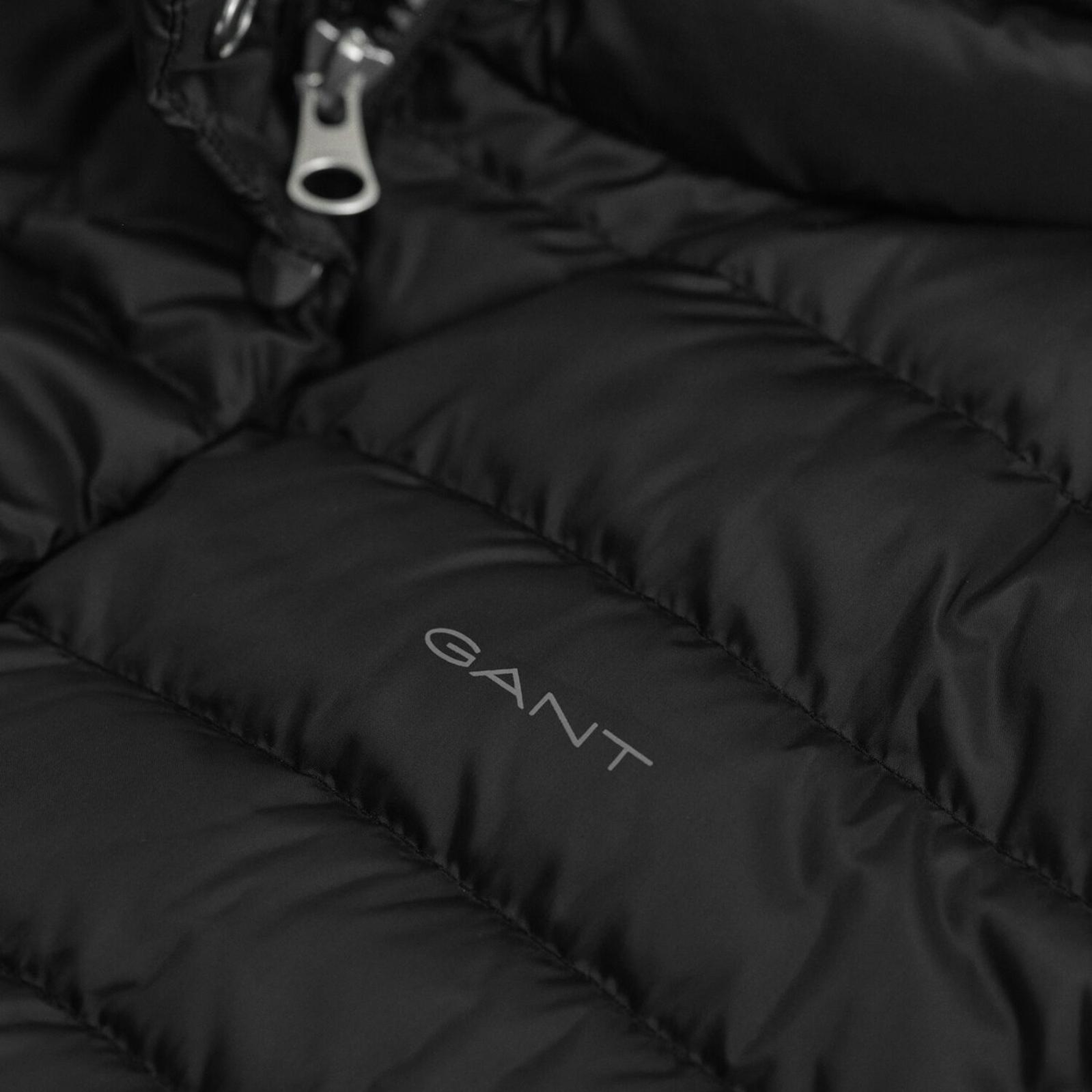 GANT Kadın Siyah Regular Fit Fermuarlı Mont