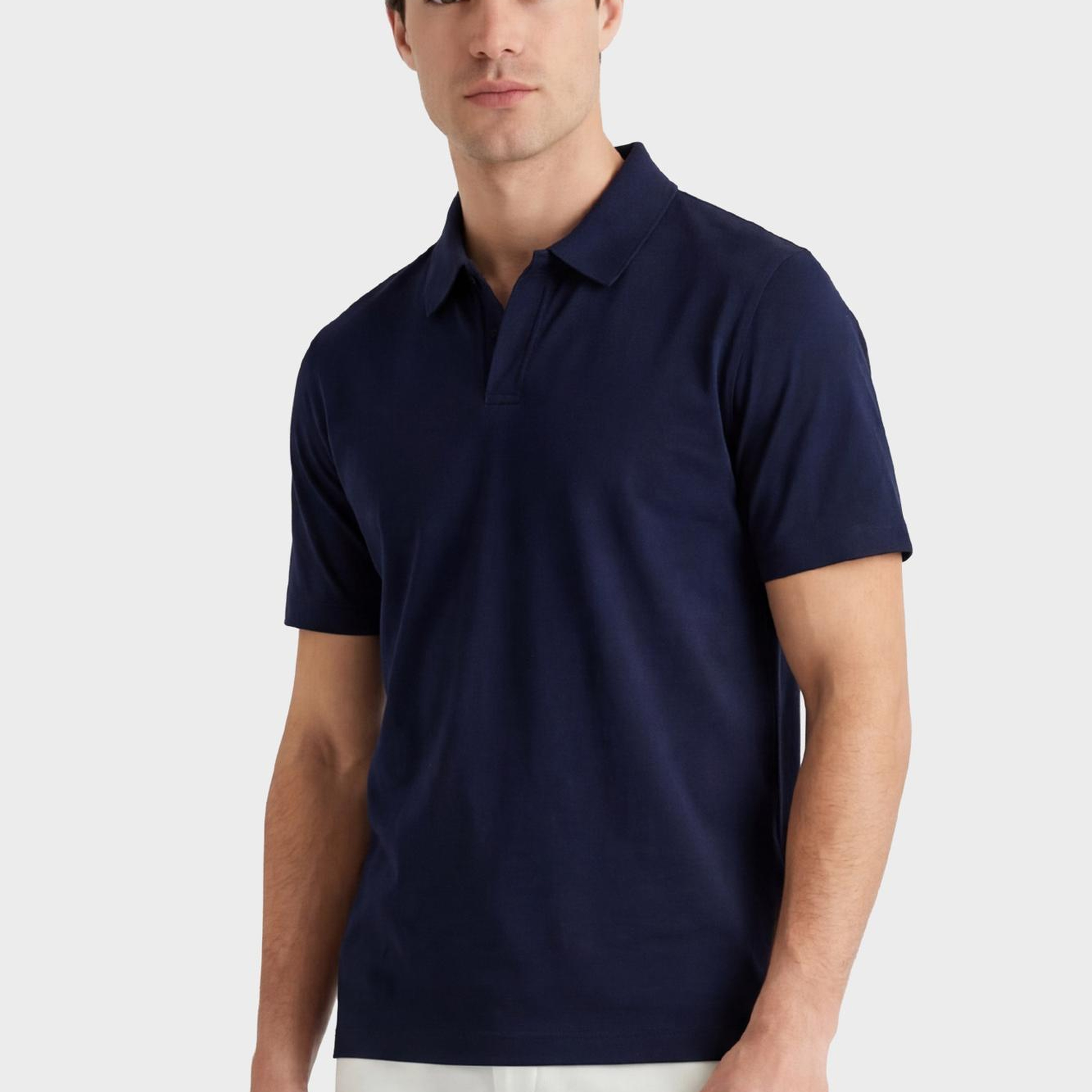 GANT Erkek Lacivert Regular Fit Polo Yaka T-Shirt