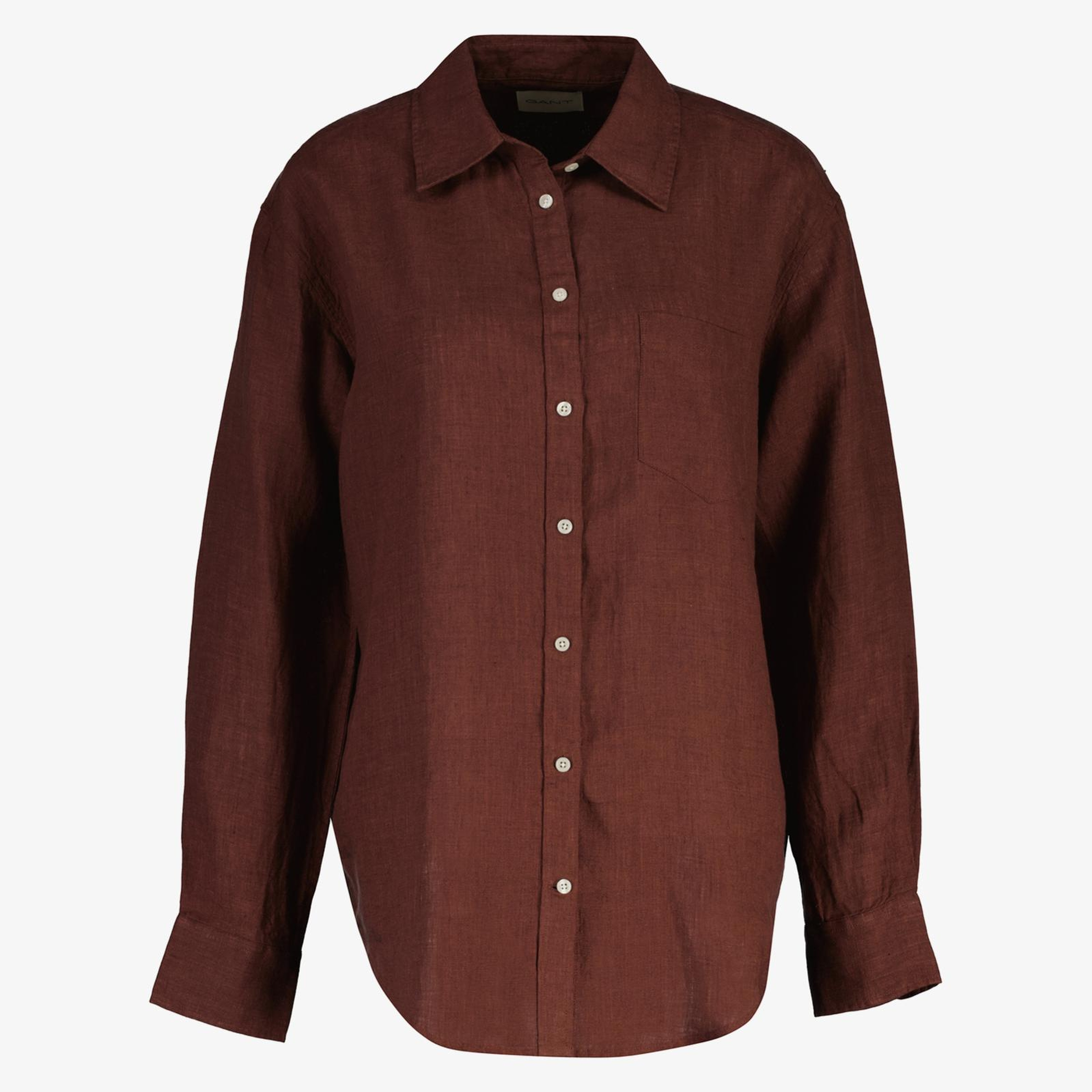 GANT Kadın Kahverengi Gömlek Yaka Gömlek
