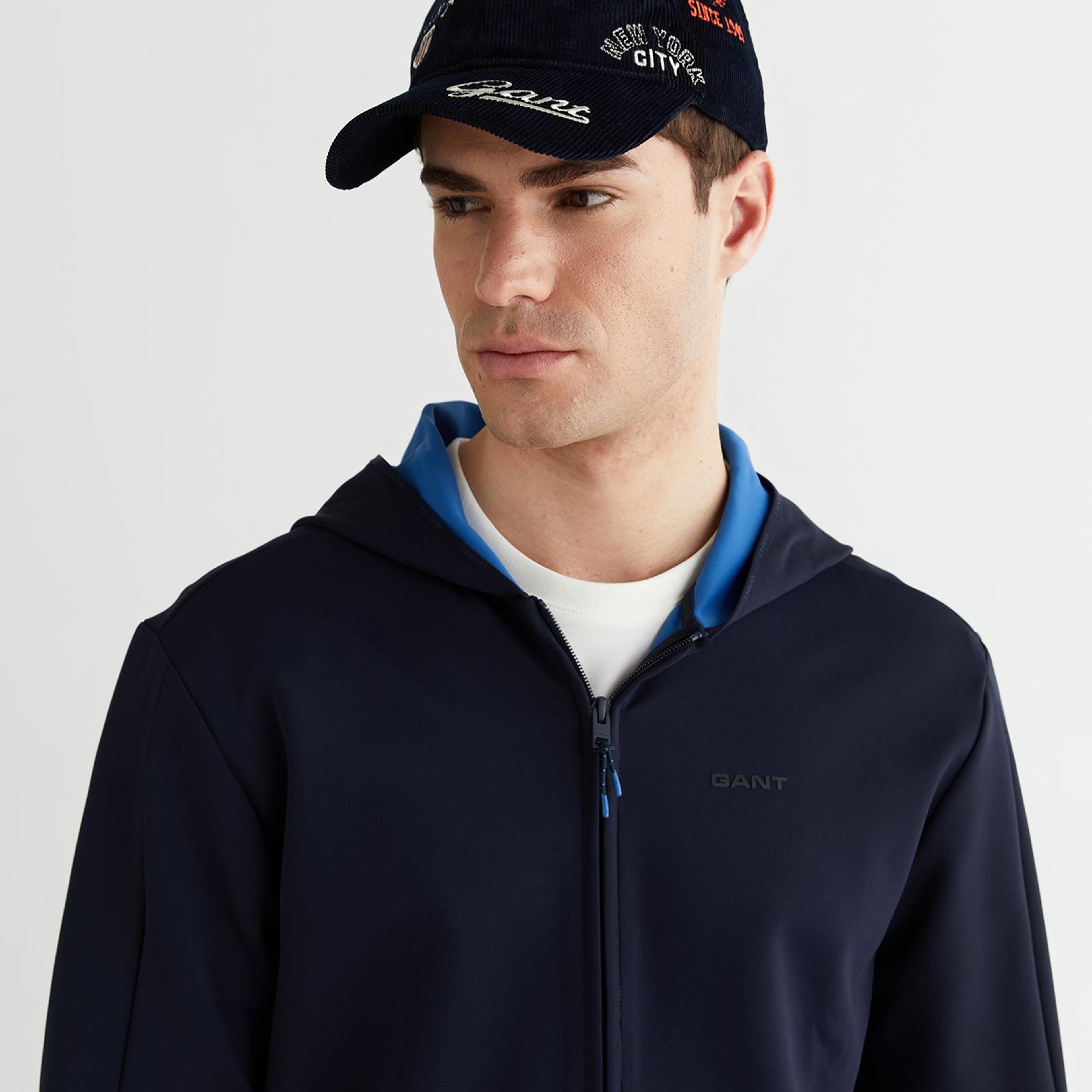 GANT Erkek Lacivert Regular Fit Fermuarlı Ceket