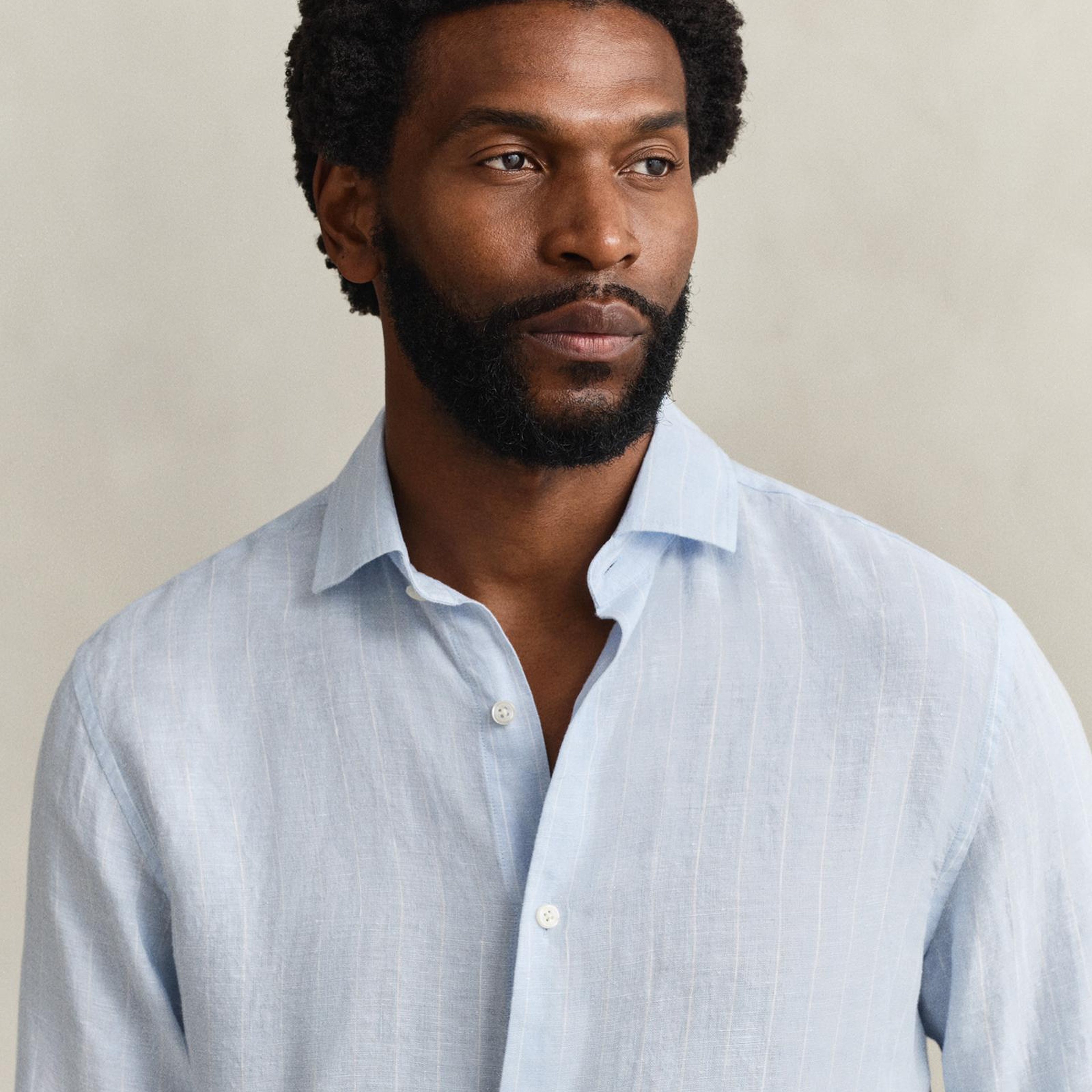 GANT Erkek Mavi Regular Fit Çizgili Gömlek