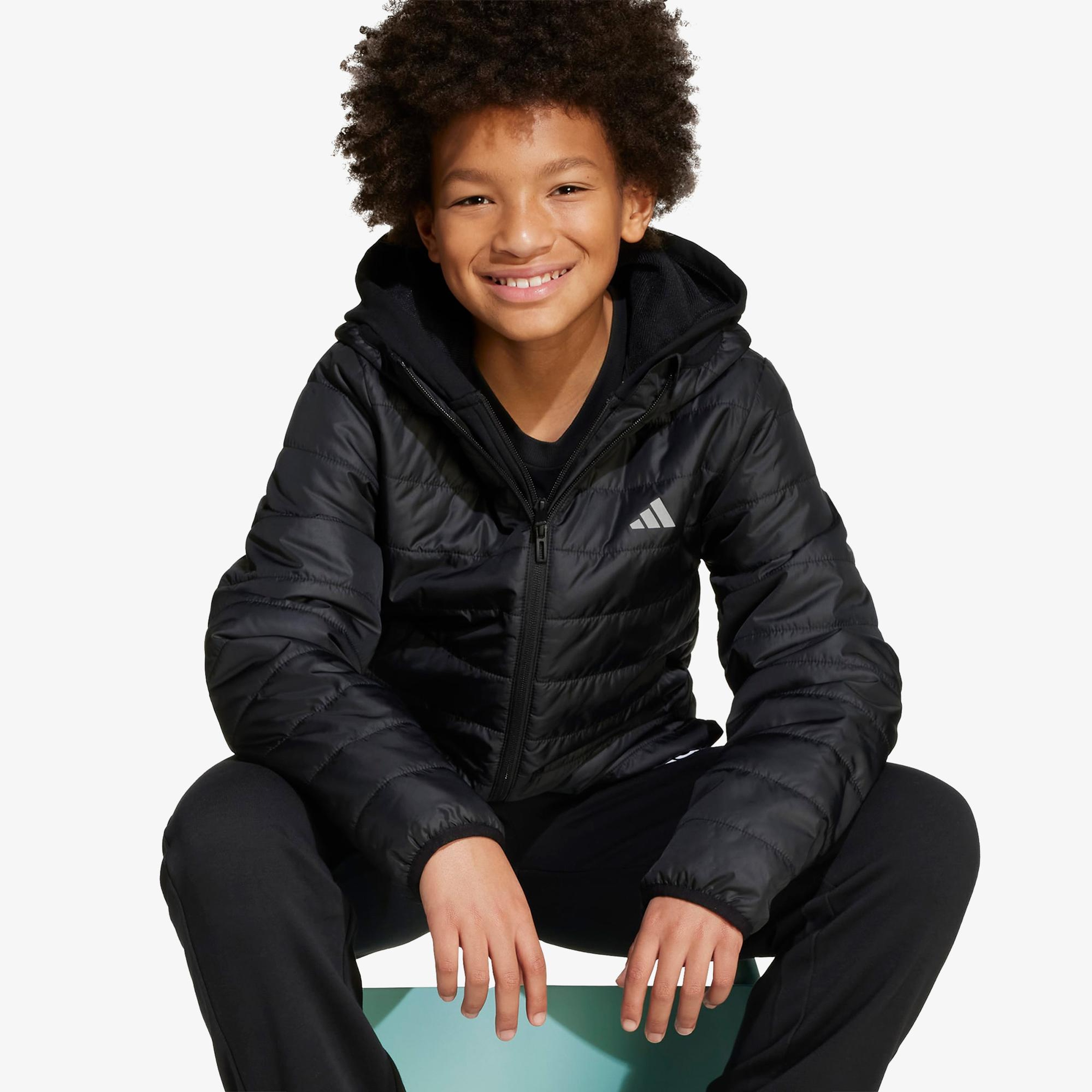 adidas Essentials Light Padded Çocuk Siyah Mont