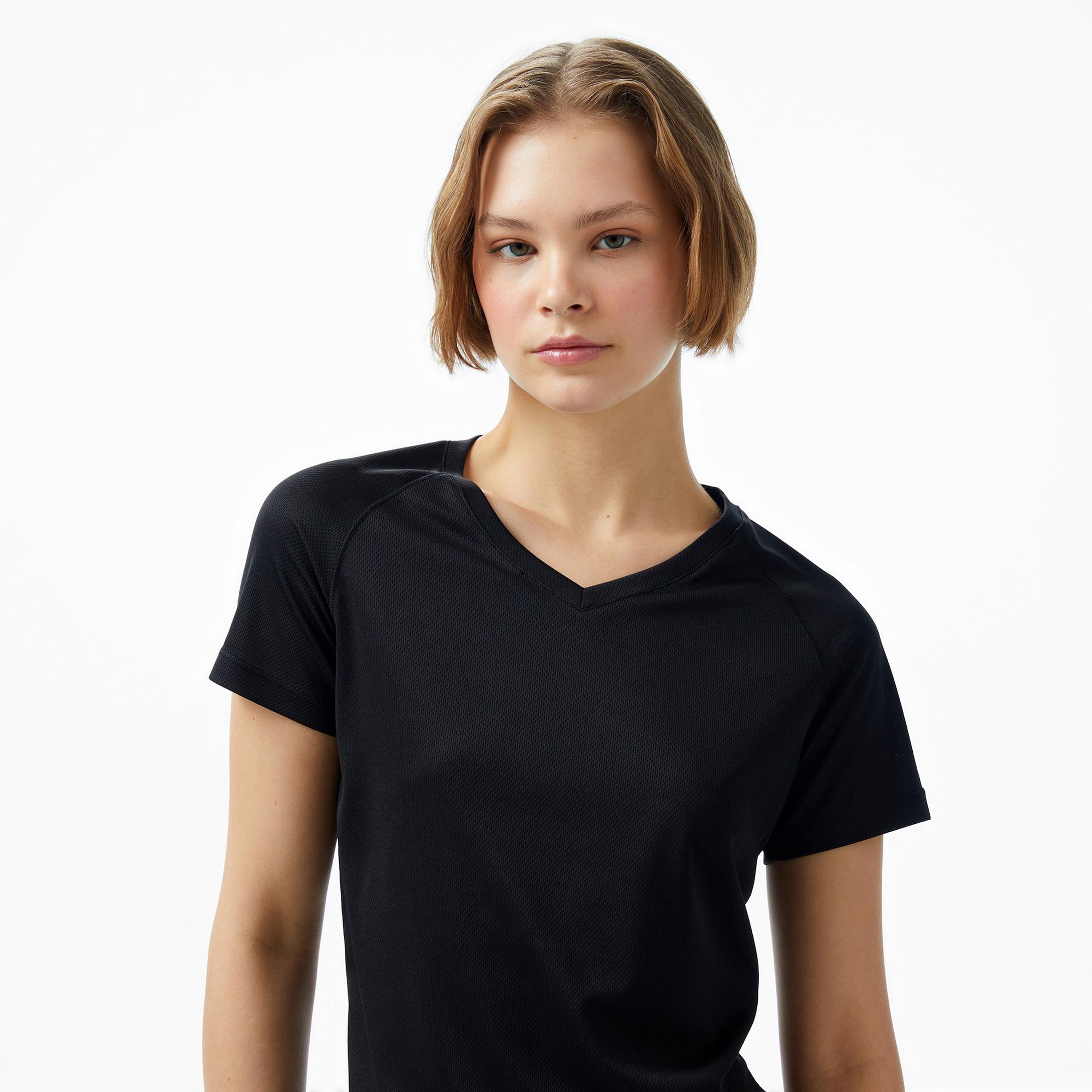 Energetics Natalja Ss Kadın Siyah Koşu T-Shirt