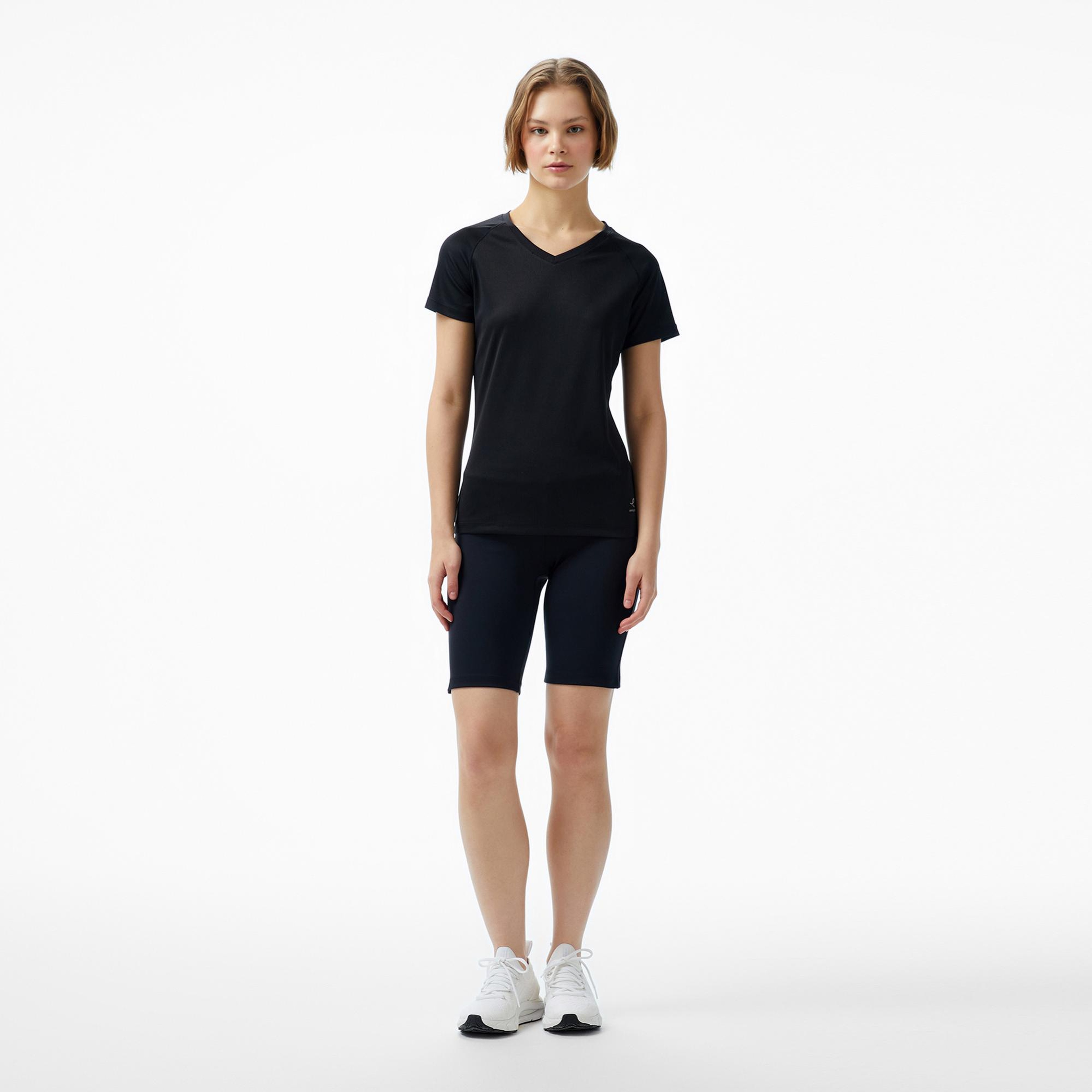Energetics Natalja Ss Kadın Siyah Koşu T-Shirt