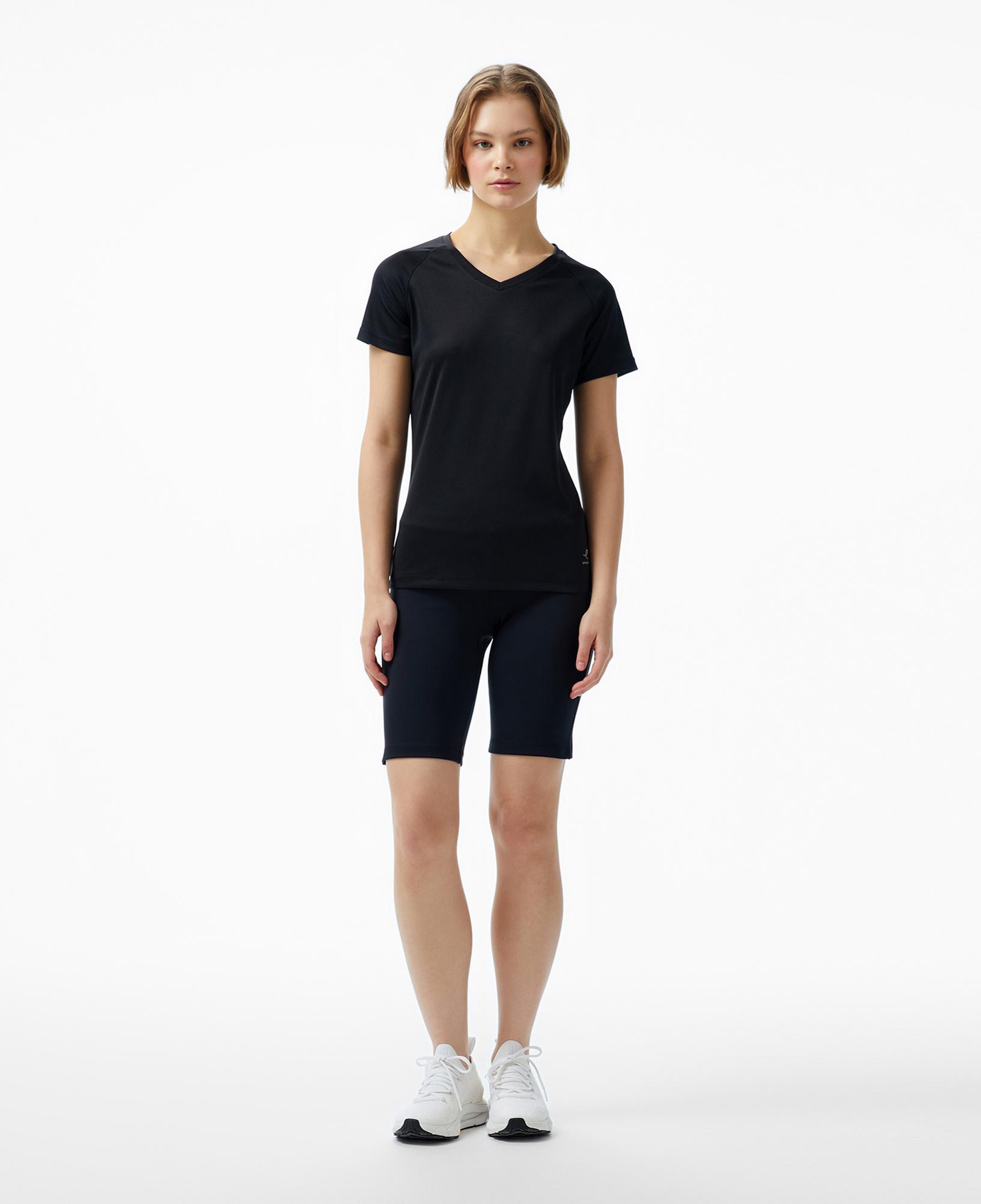 Energetics Natalja Ss Kadın Siyah Koşu T-Shirt