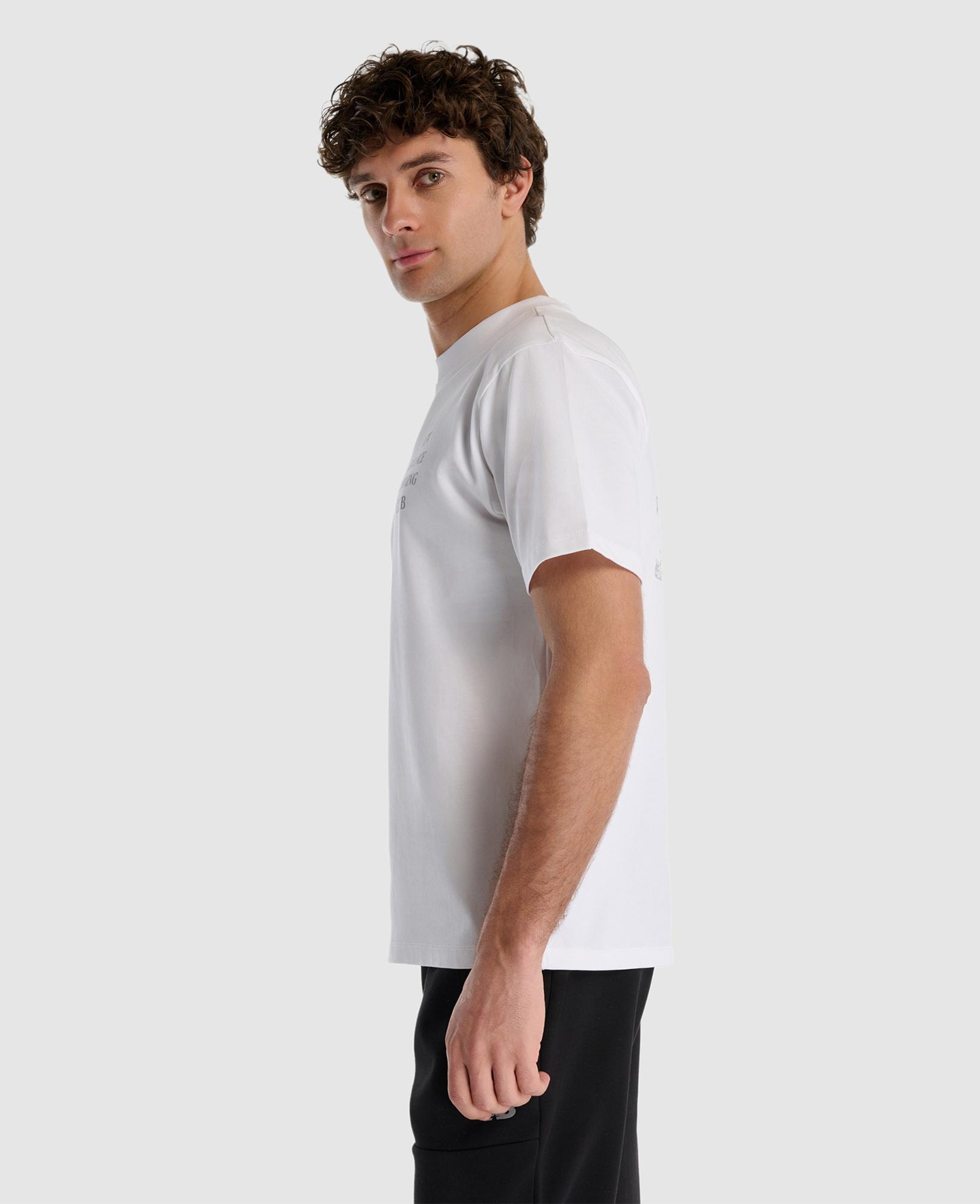 New Balance Lifestyle Erkek Beyaz T-Shirt