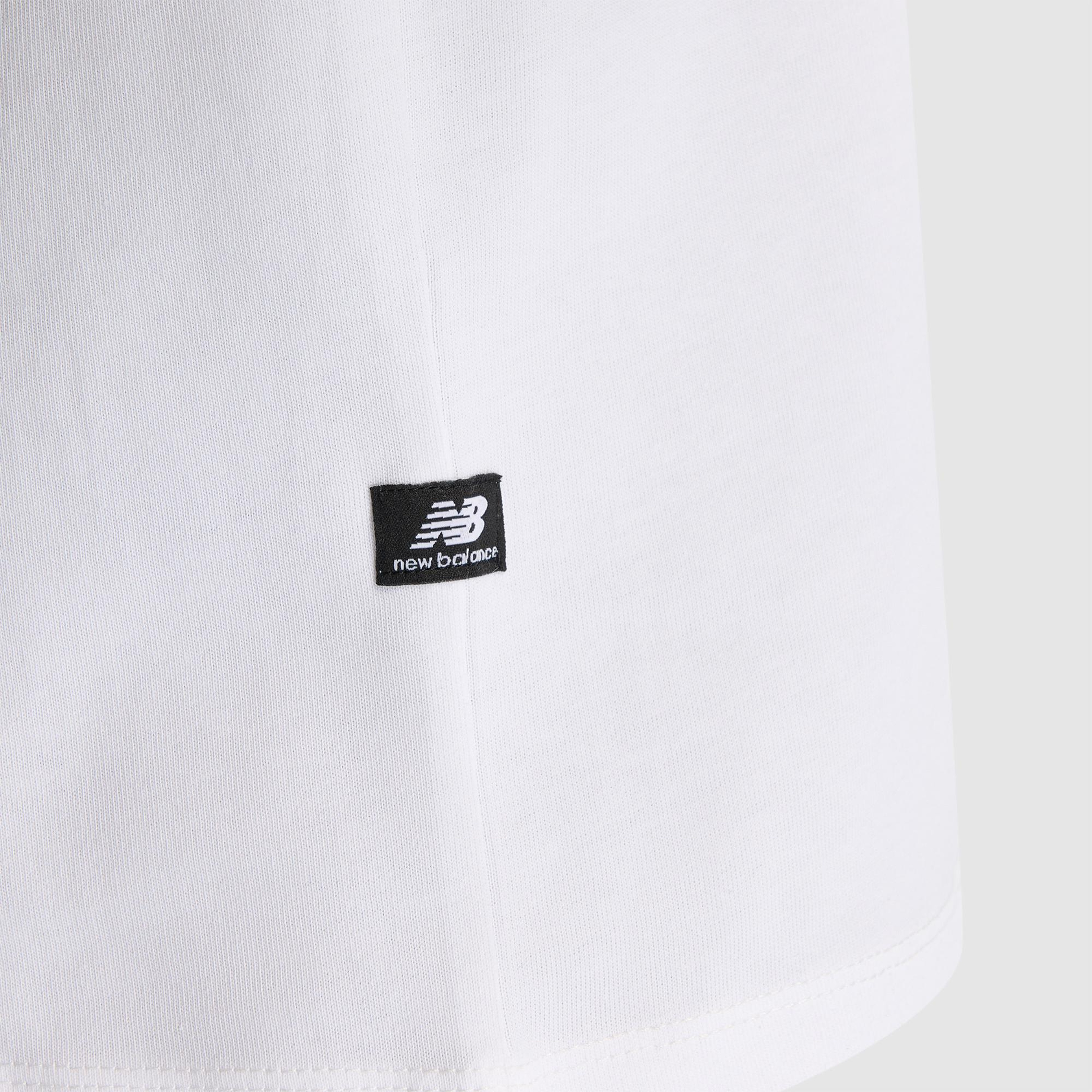 New Balance Lifestyle Erkek Beyaz T-Shirt