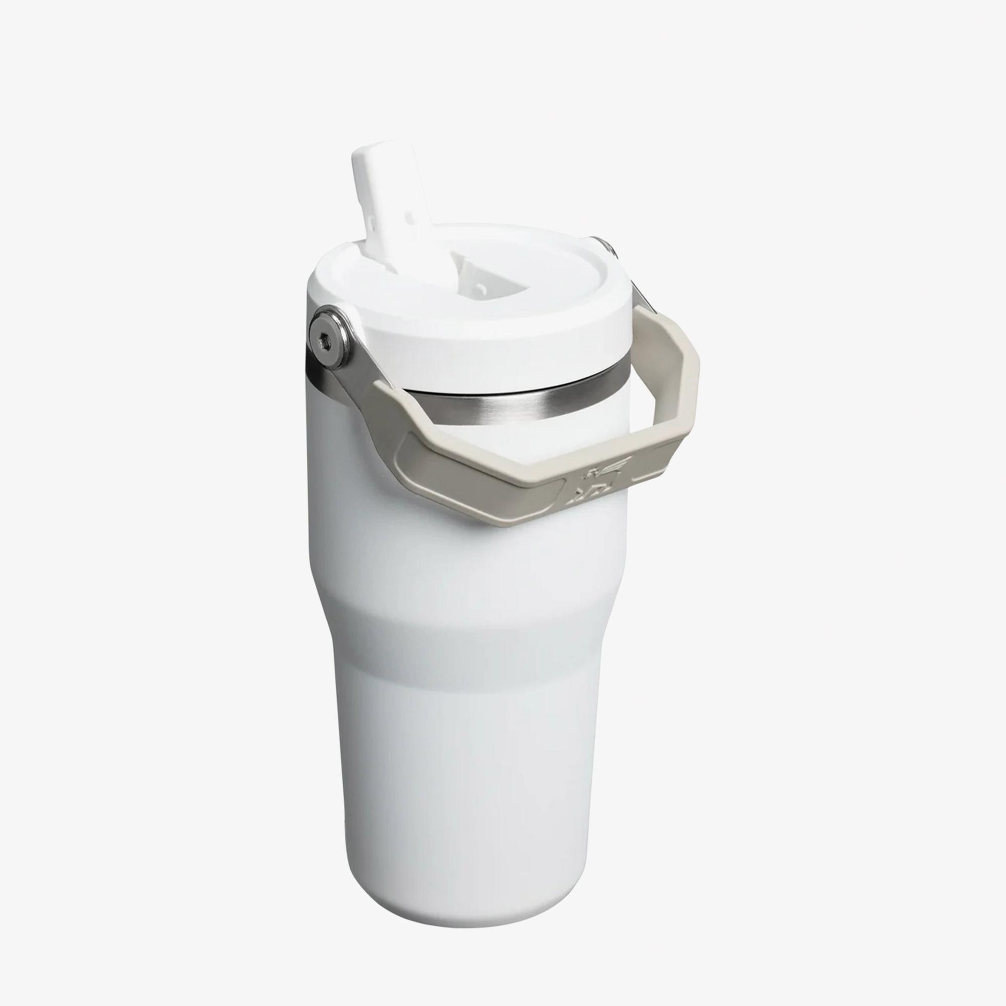 Stanley The Iceflow Flip Straw 2.0 0,6L Pipetli Beyaz Termos Bardak