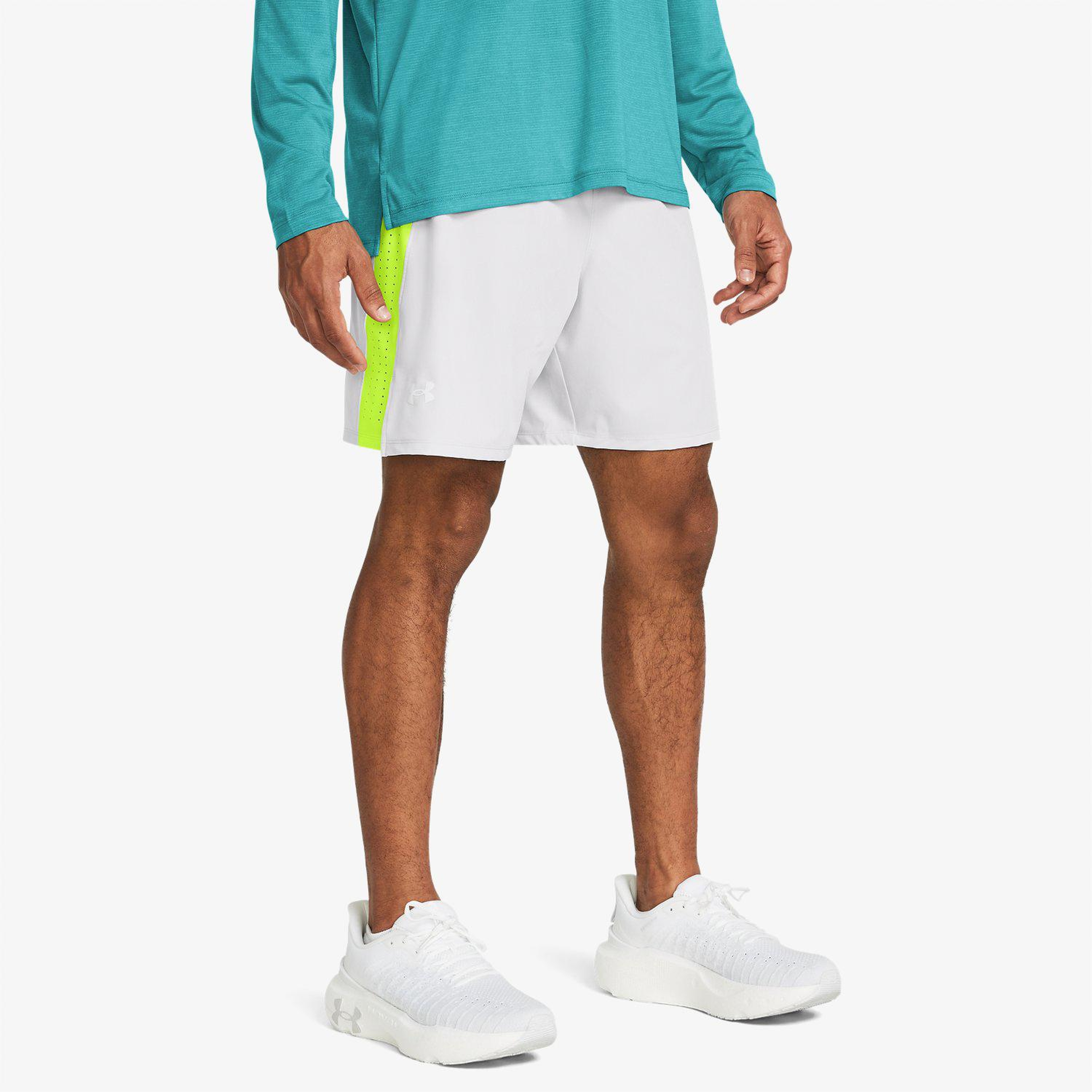 Under Armour Launch Pro Erkek Beyaz Şort