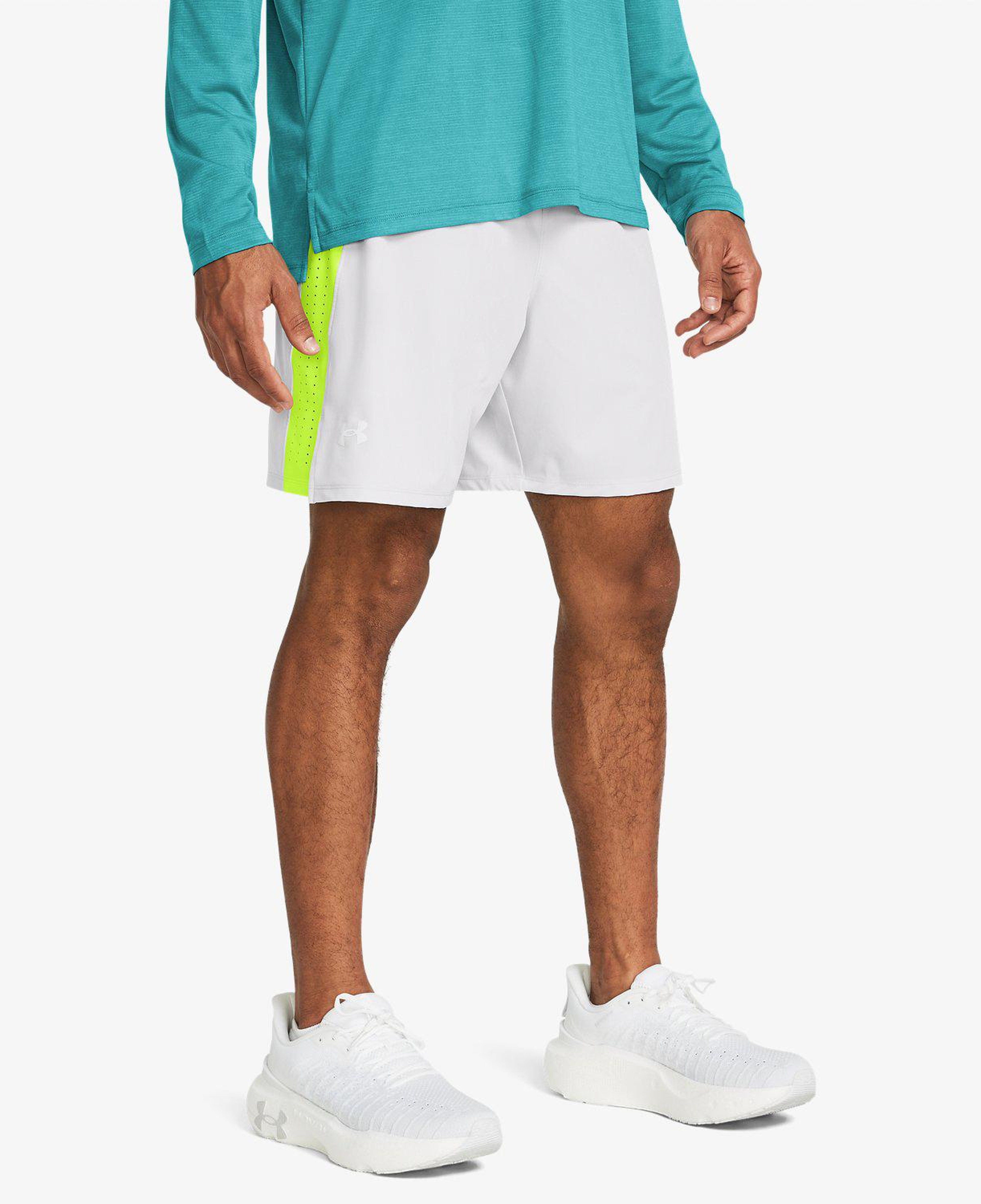 Under Armour Launch Pro Erkek Beyaz Şort