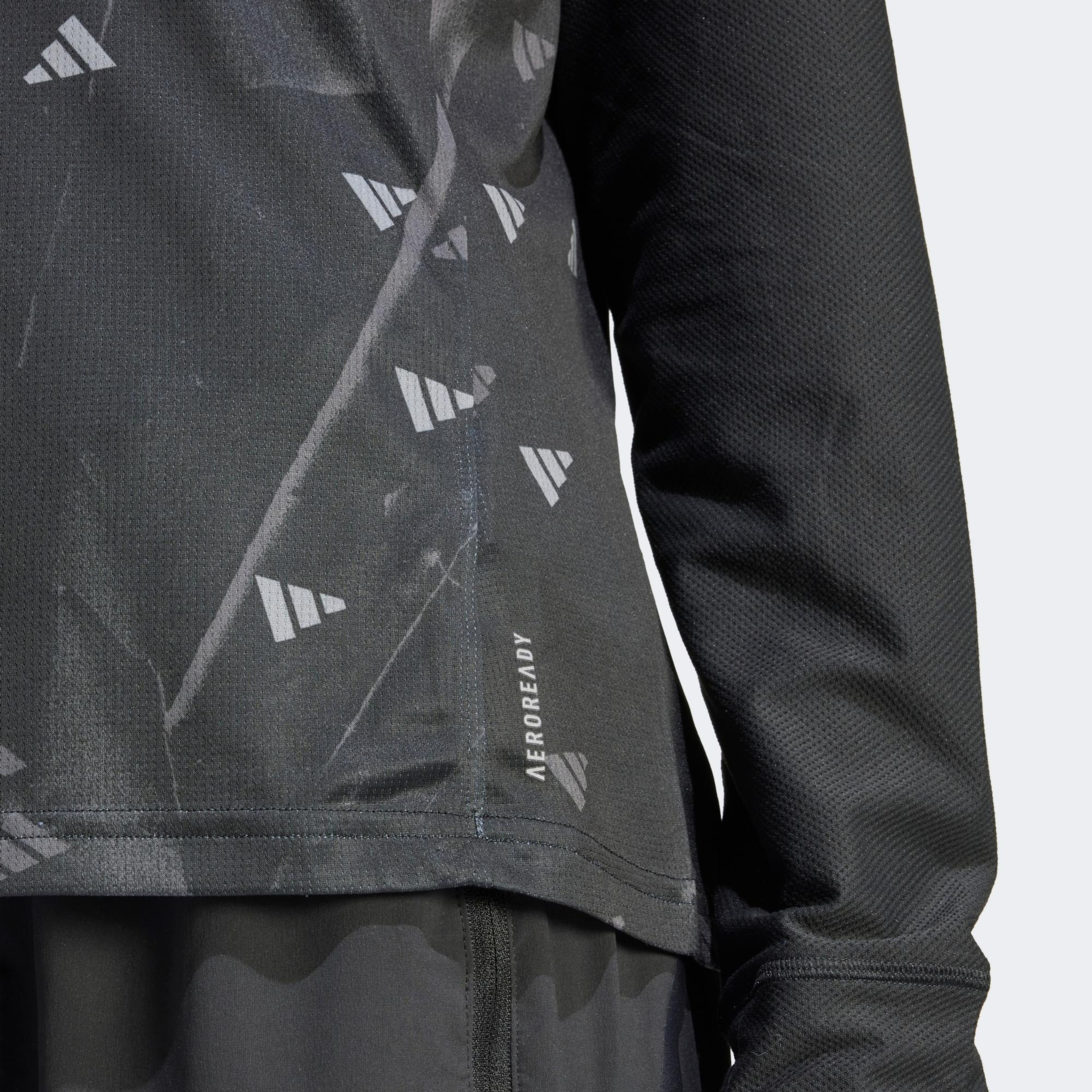 adidas Run It Bl Kadın Siyah Günlük T-Shirt