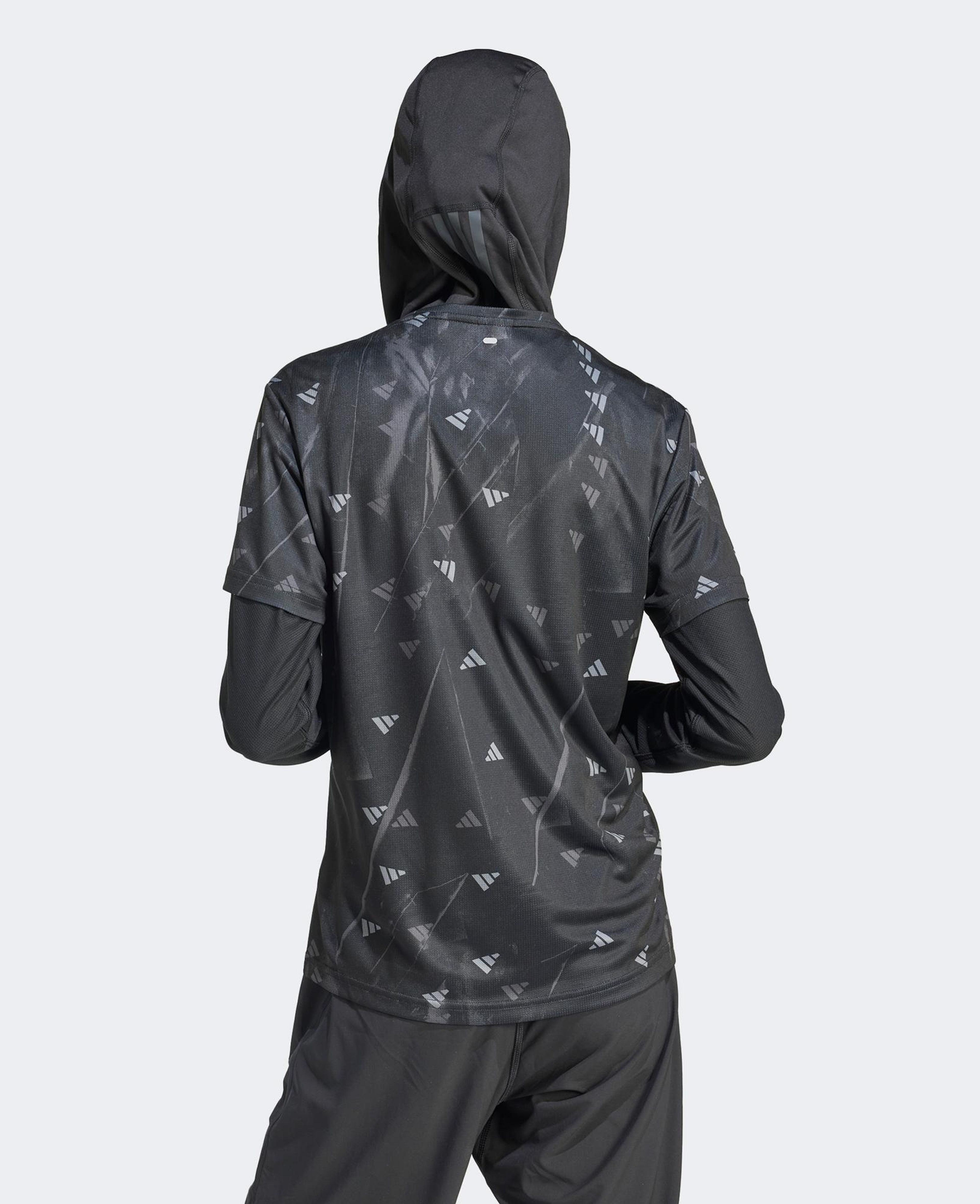 adidas Run It Bl Kadın Siyah Günlük T-Shirt