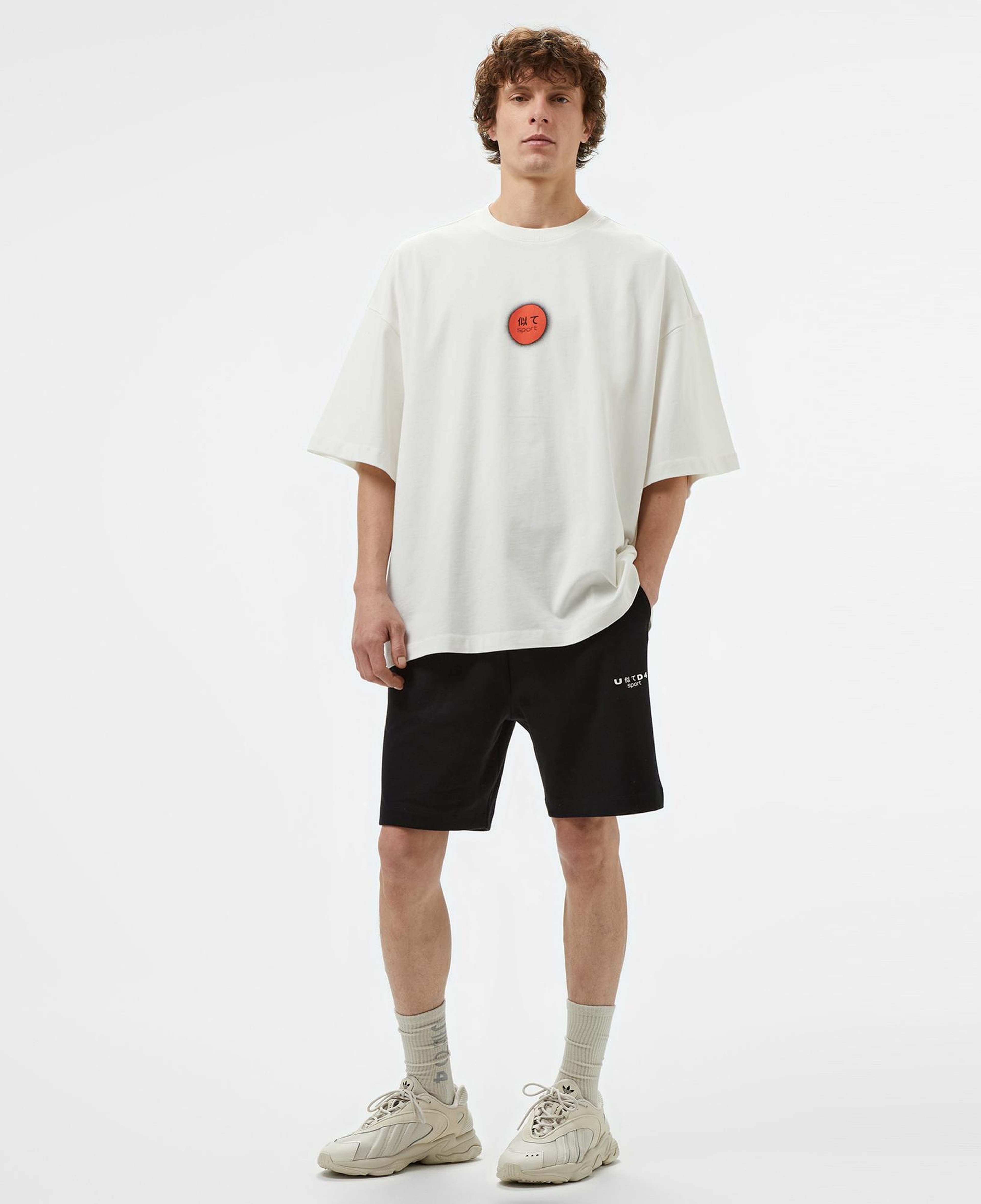 UNITED4 Sport Jocus Erkek Beyaz T-Shirt