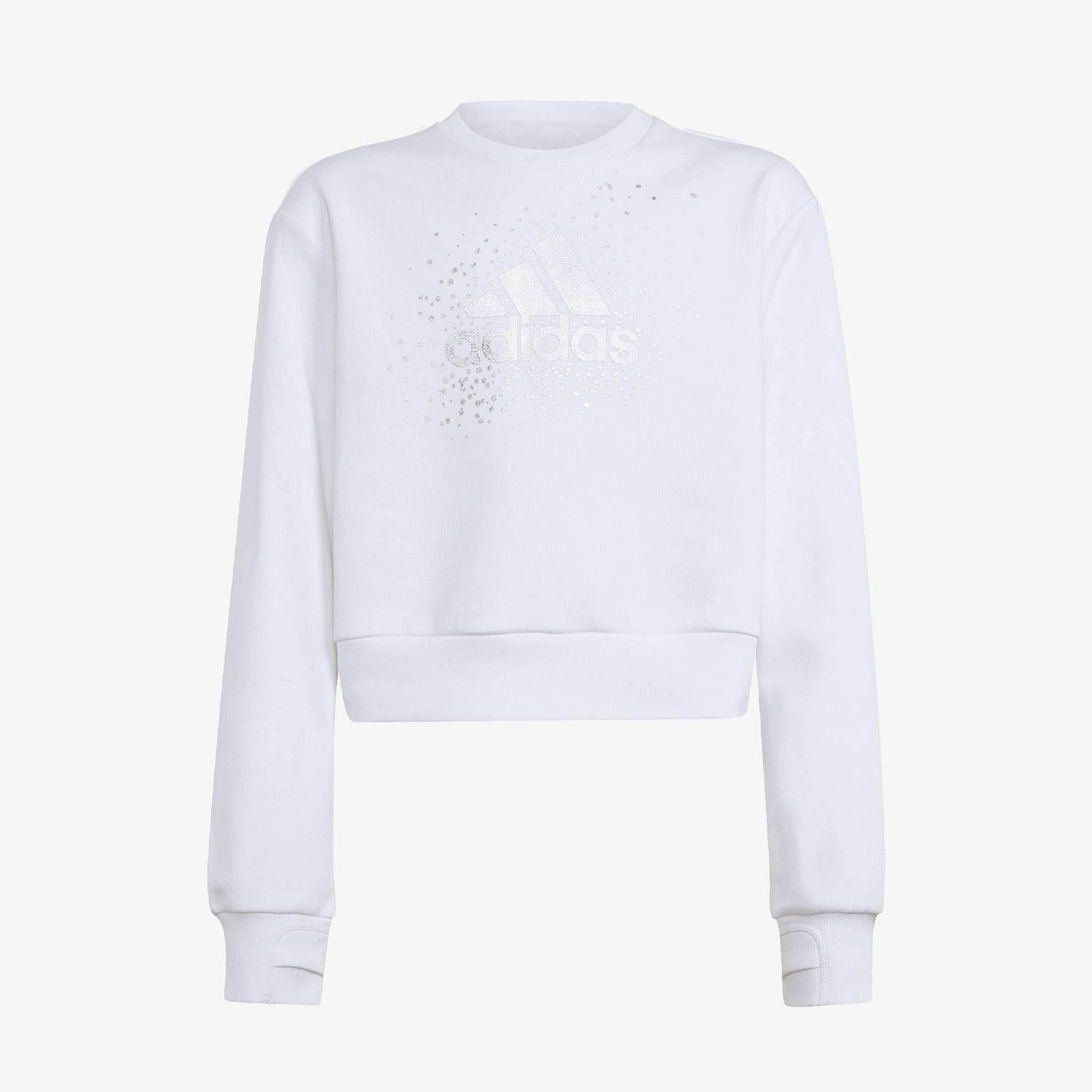 adidas Crew Çocuk Beyaz Günlük Sweatshirt