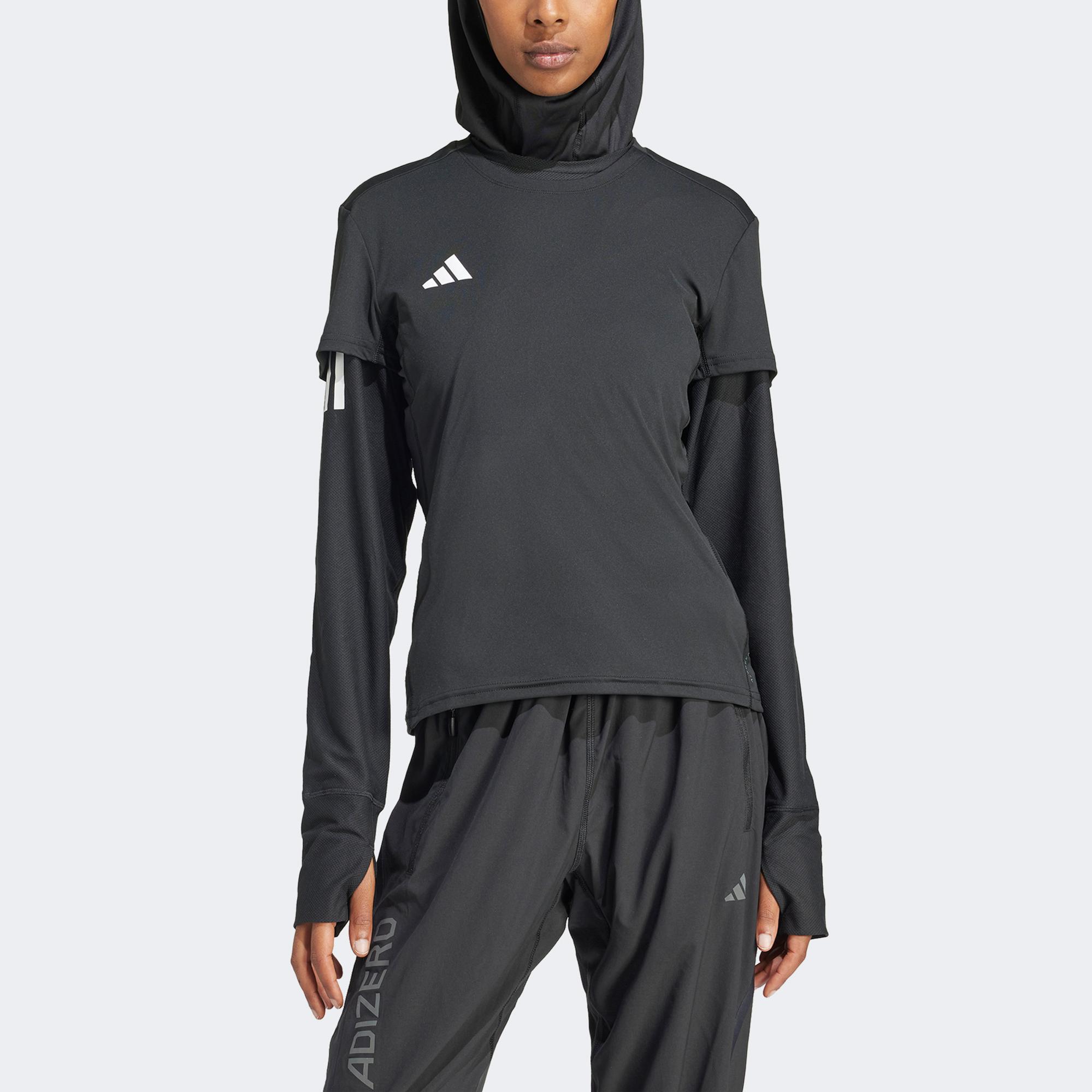adidas Adizero E Tee Kadın Siyah Günlük T-Shirt