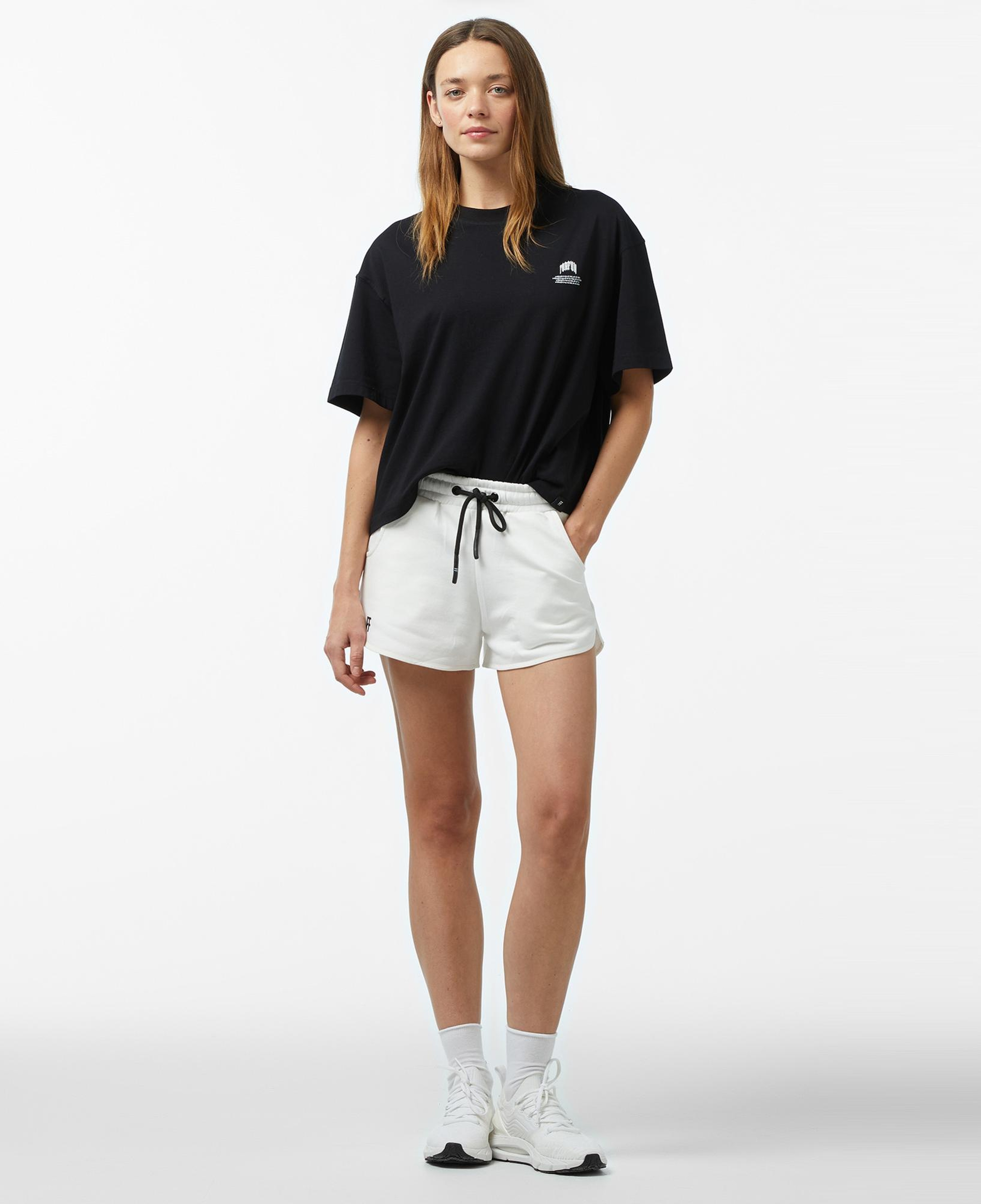 Forfun Ff High Waisted Kadın Beyaz Şort