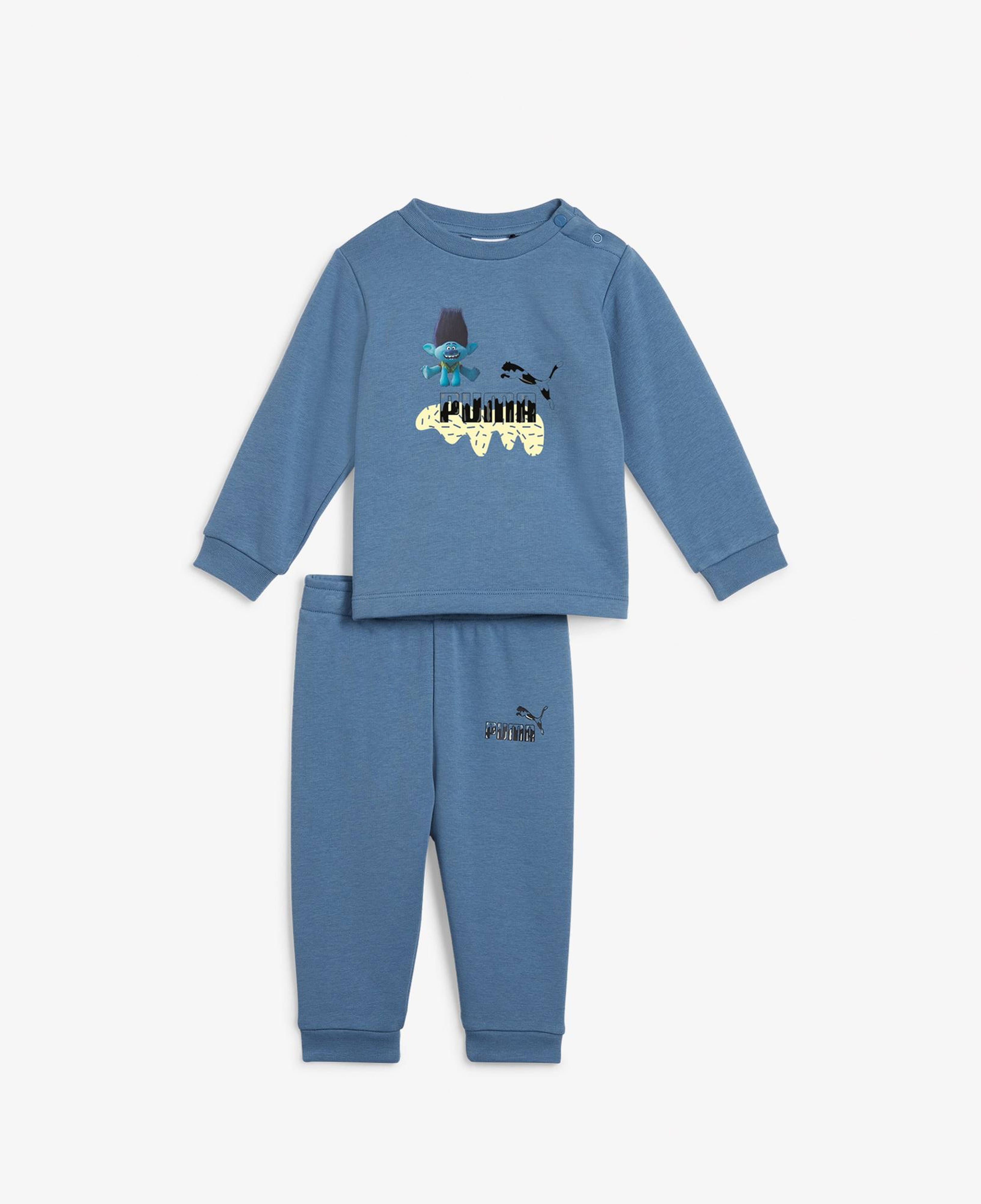 Puma X Trolls Crew Bebek Mavi Eşofman Takımı