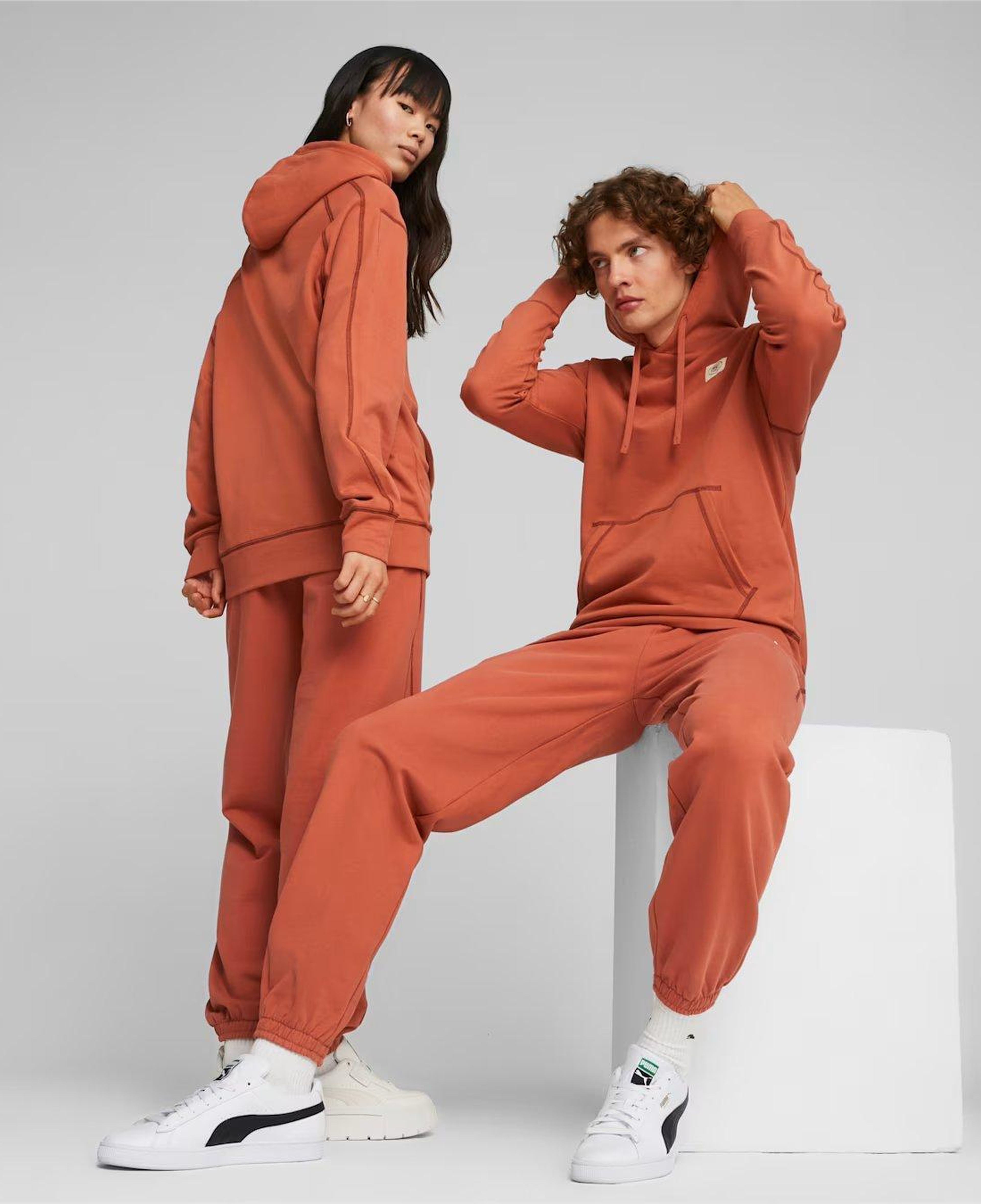Puma Classics Kadın Turuncu Hoodie
