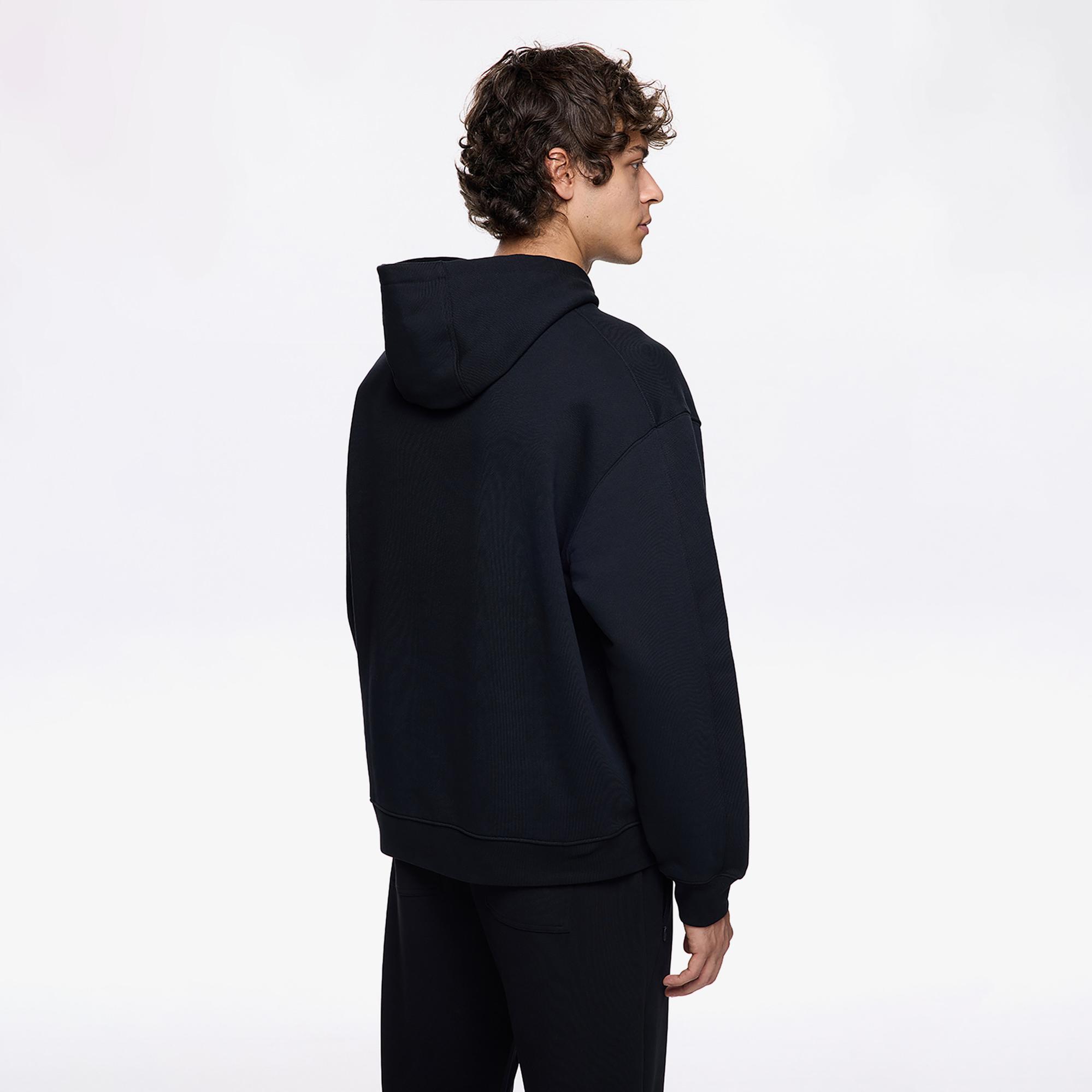 Les Benjamins Classic Erkek Siyah Hoodie