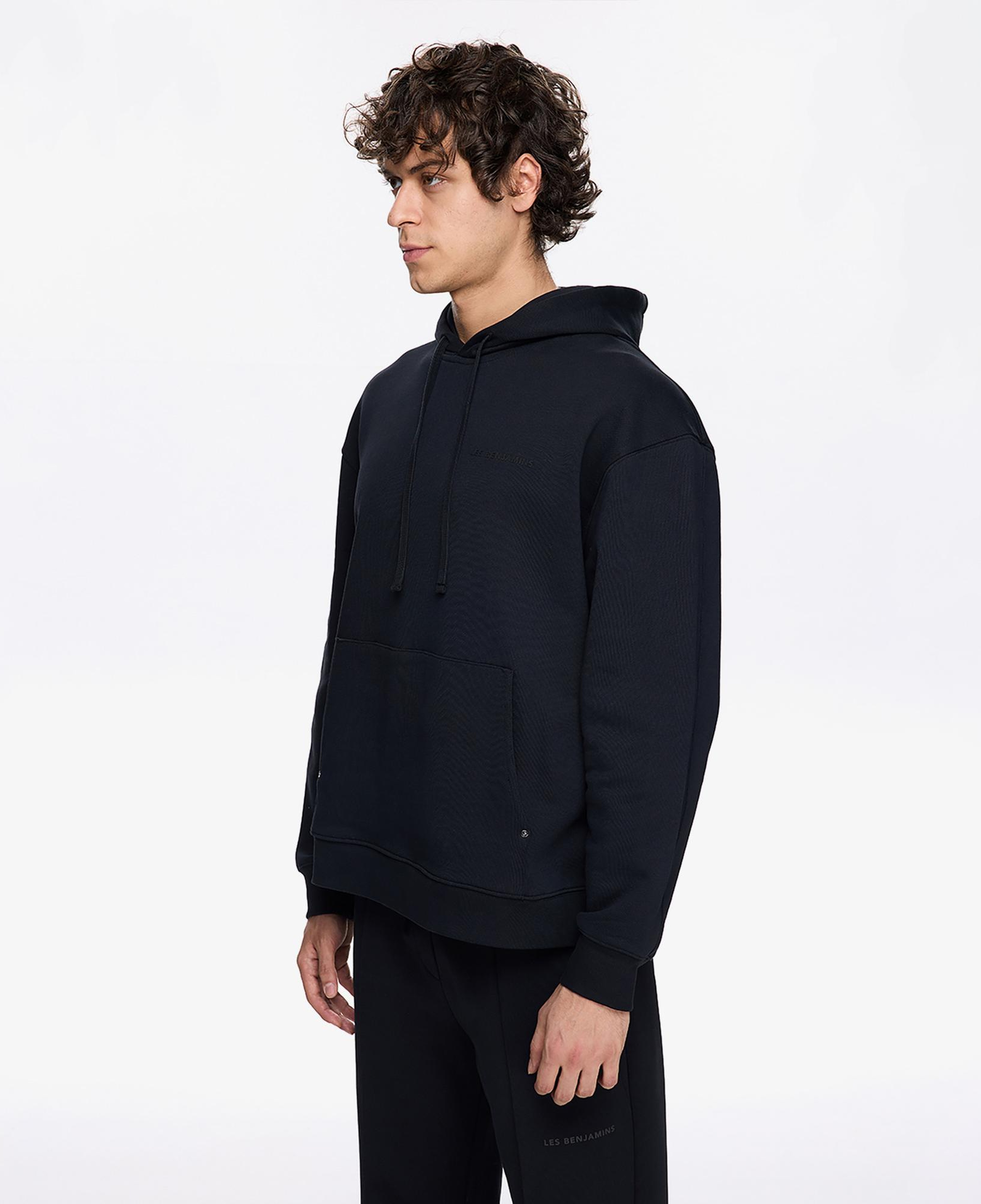 Les Benjamins Classic Erkek Siyah Hoodie