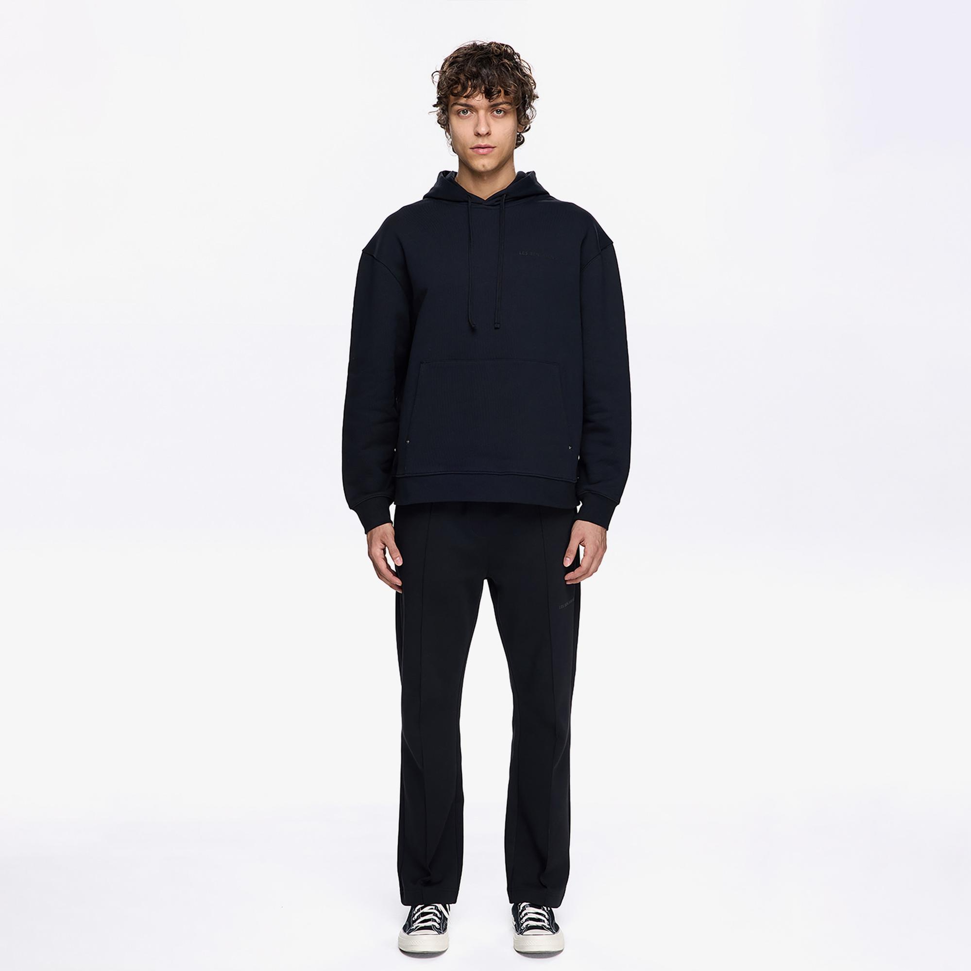 Les Benjamins Classic Erkek Siyah Hoodie