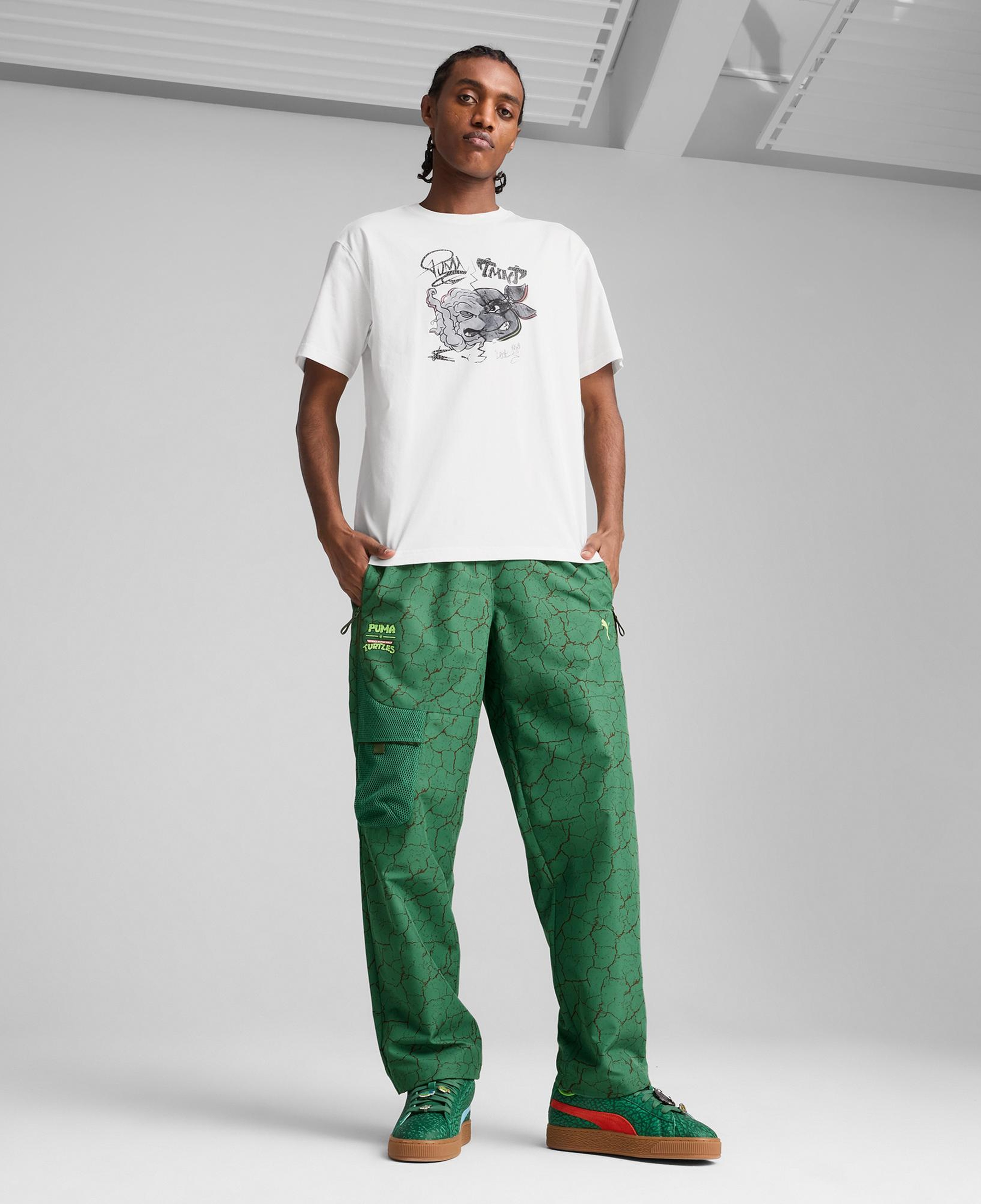 Puma X TMNT Relaxed Graphic Erkek Beyaz T-Shirt