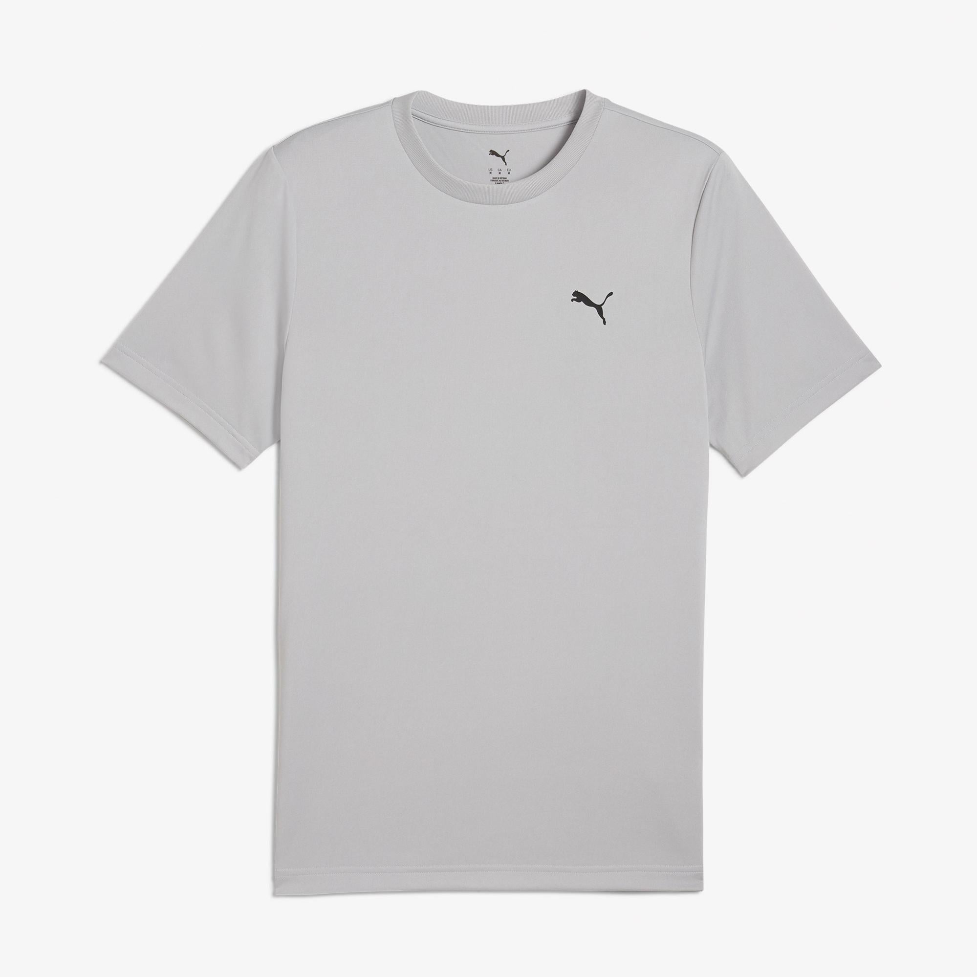 Puma Essentials Small Logo Poly Erkek Gri T-Shirt