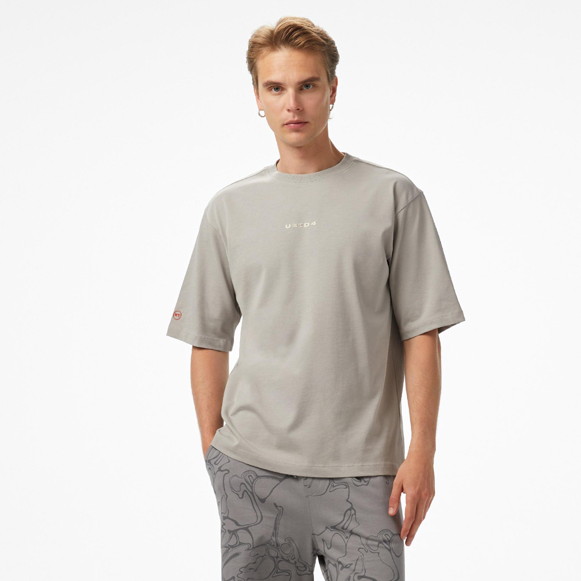 UNITED4 Erkek Gri T-Shirt