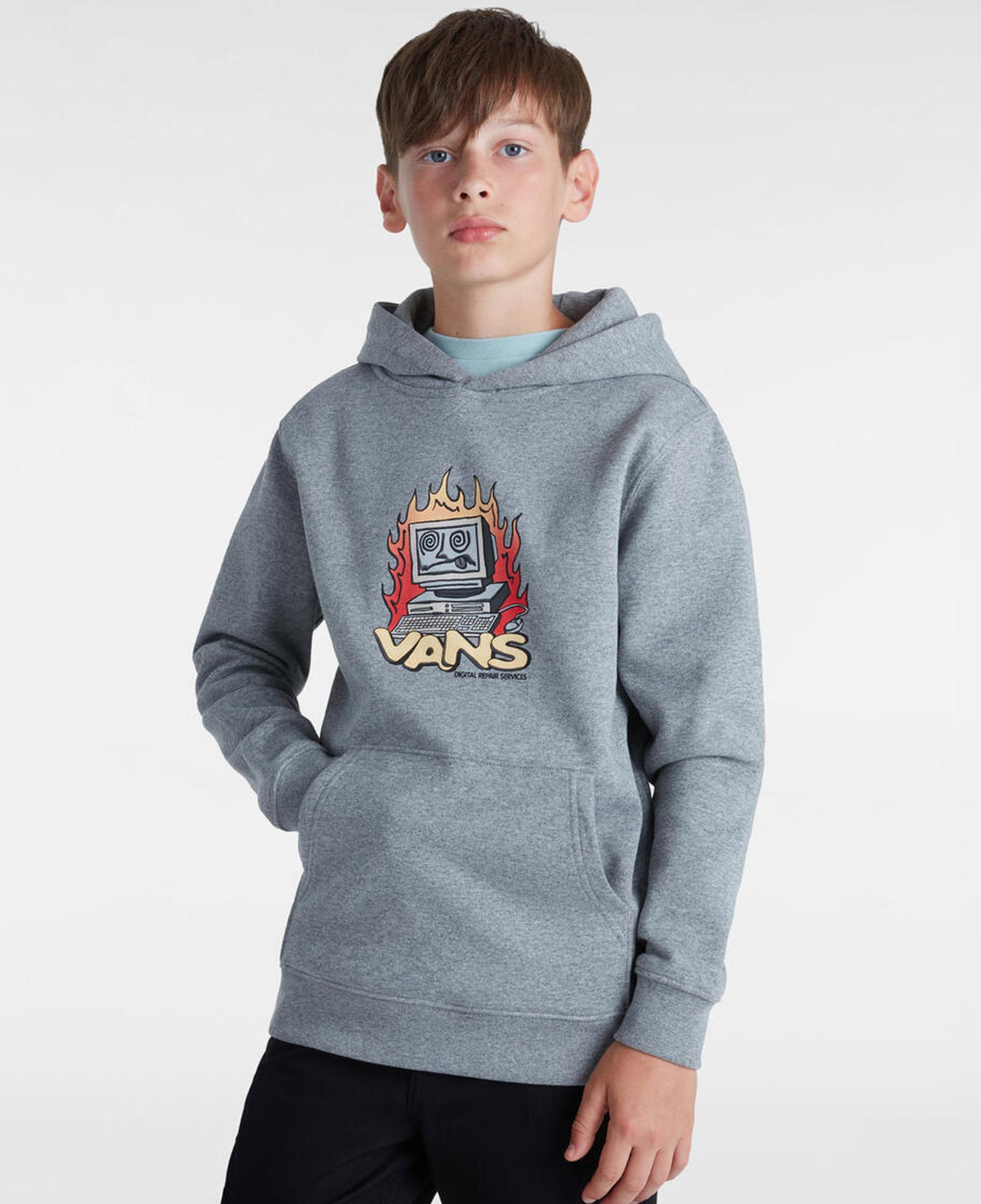 Vans Digital Repair Po Çocuk Gri Sweatshirt