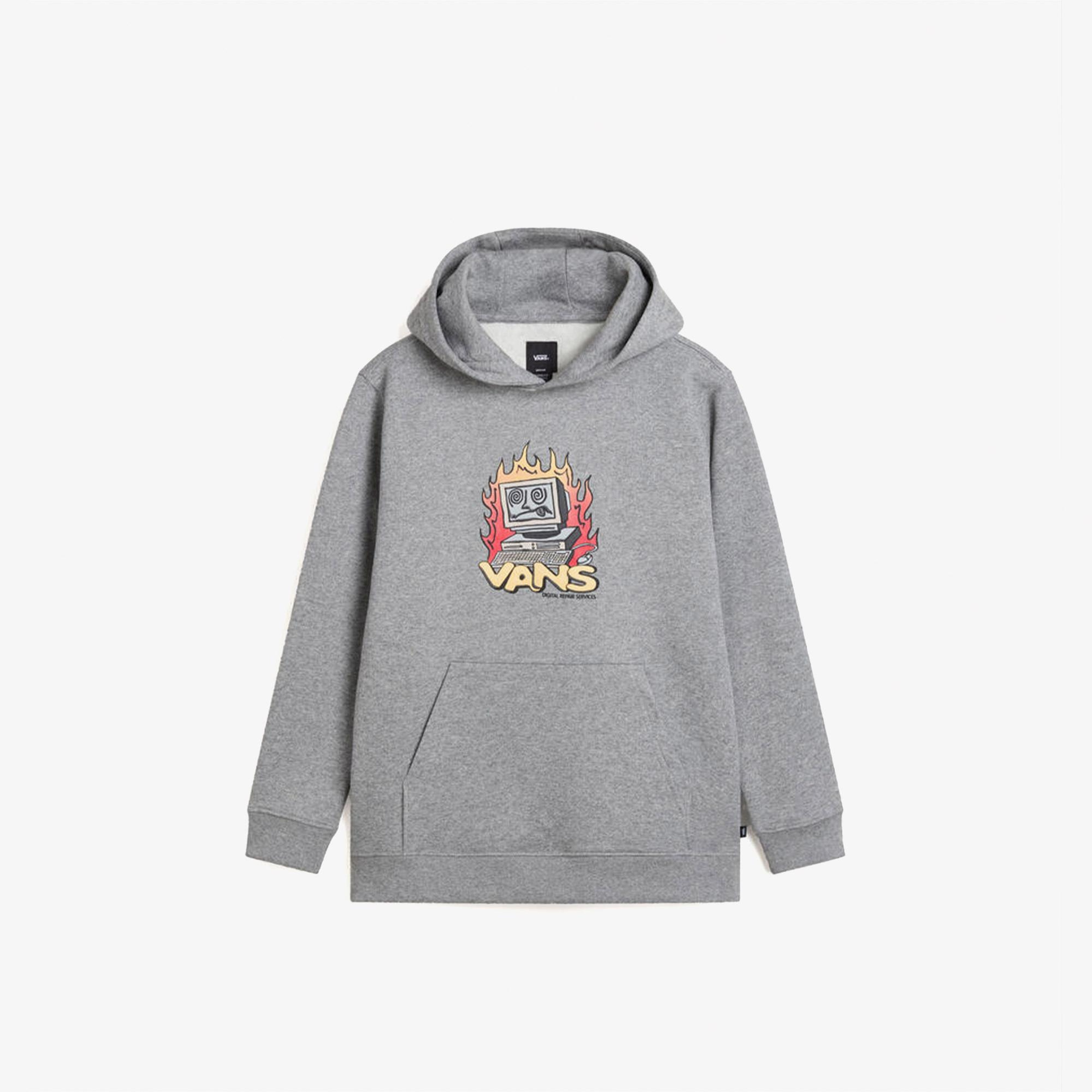 Vans Digital Repair Po Çocuk Gri Sweatshirt