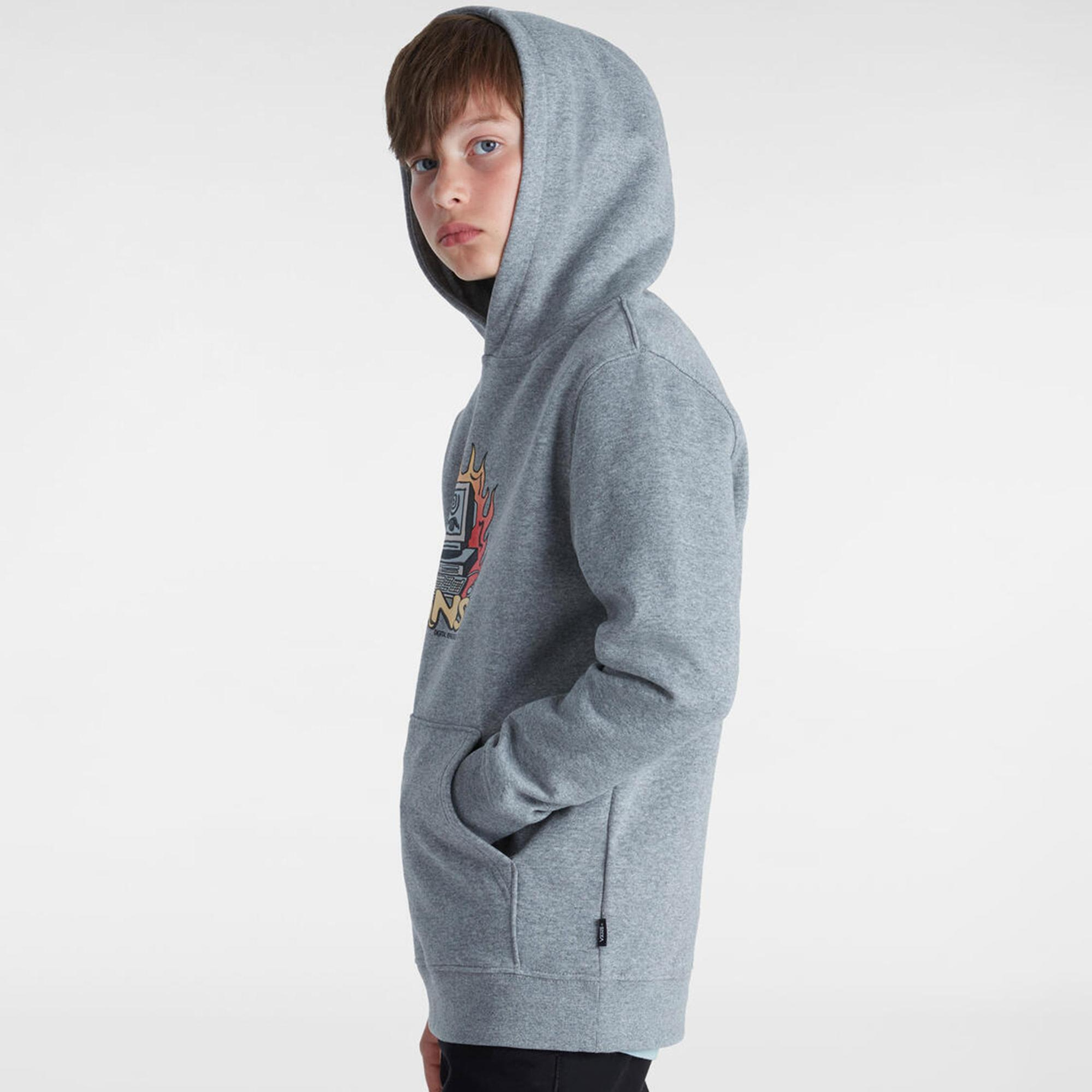 Vans Digital Repair Po Çocuk Gri Sweatshirt