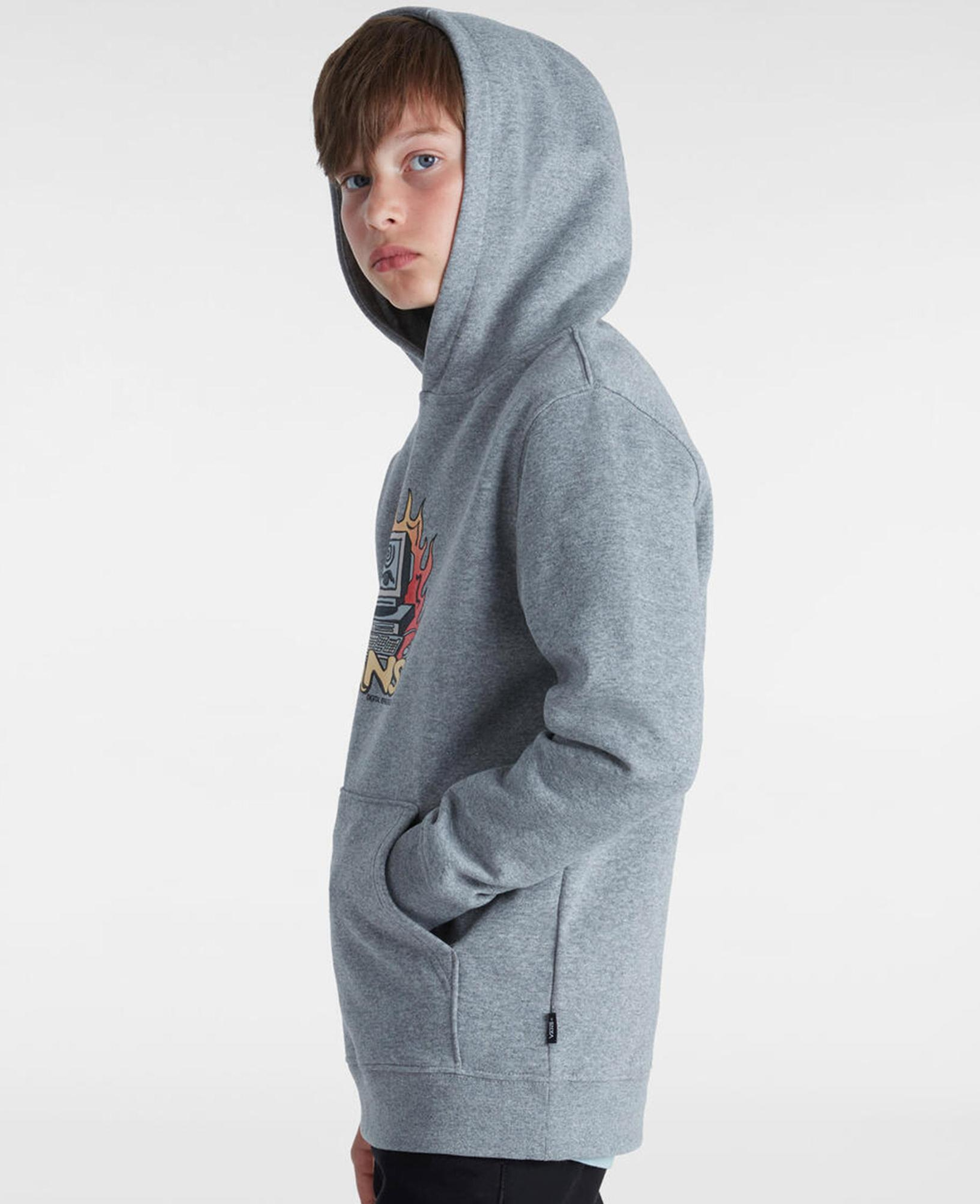 Vans Digital Repair Po Çocuk Gri Sweatshirt