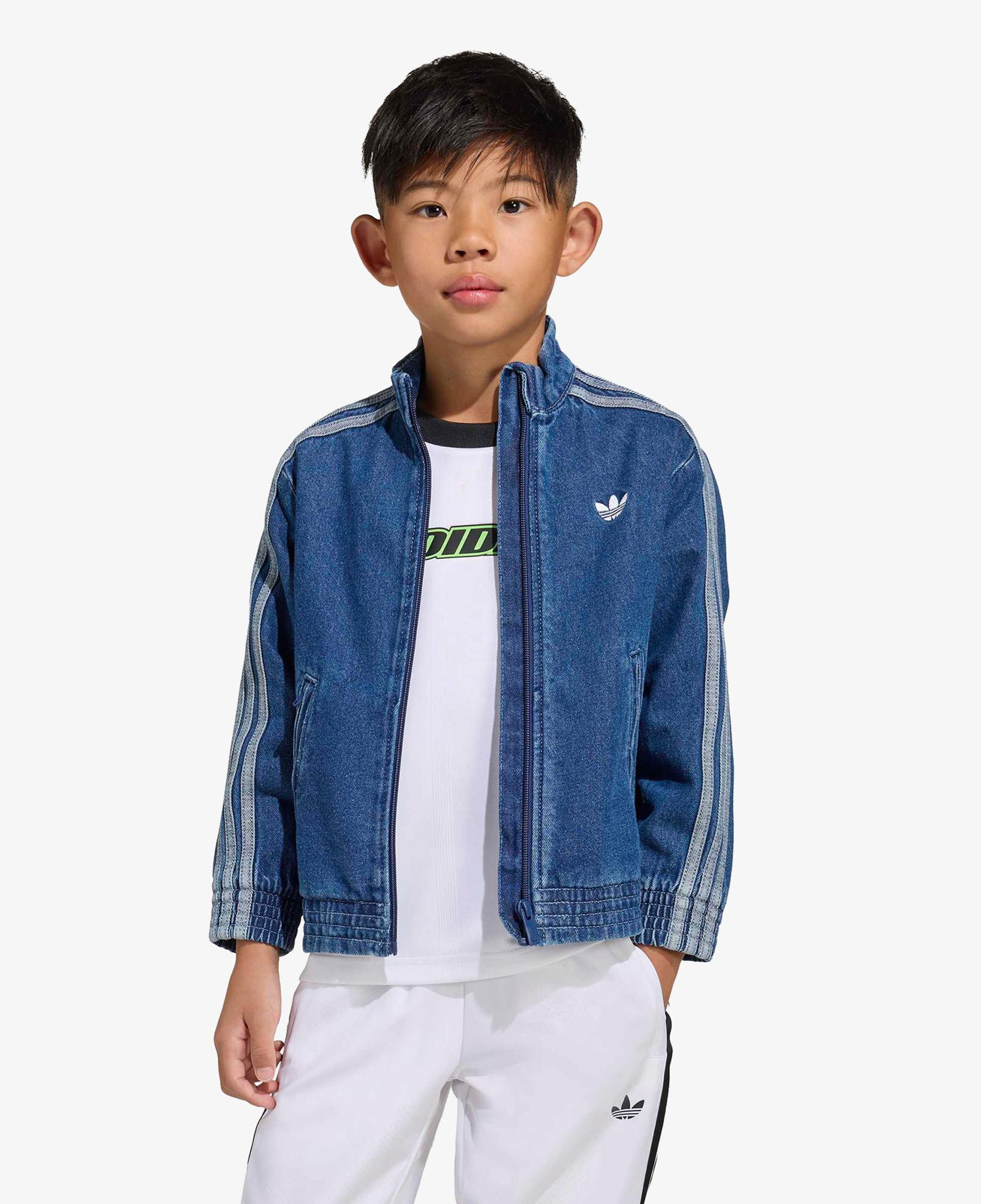 adidas Firebird Denim Çocuk Mavi Ceket