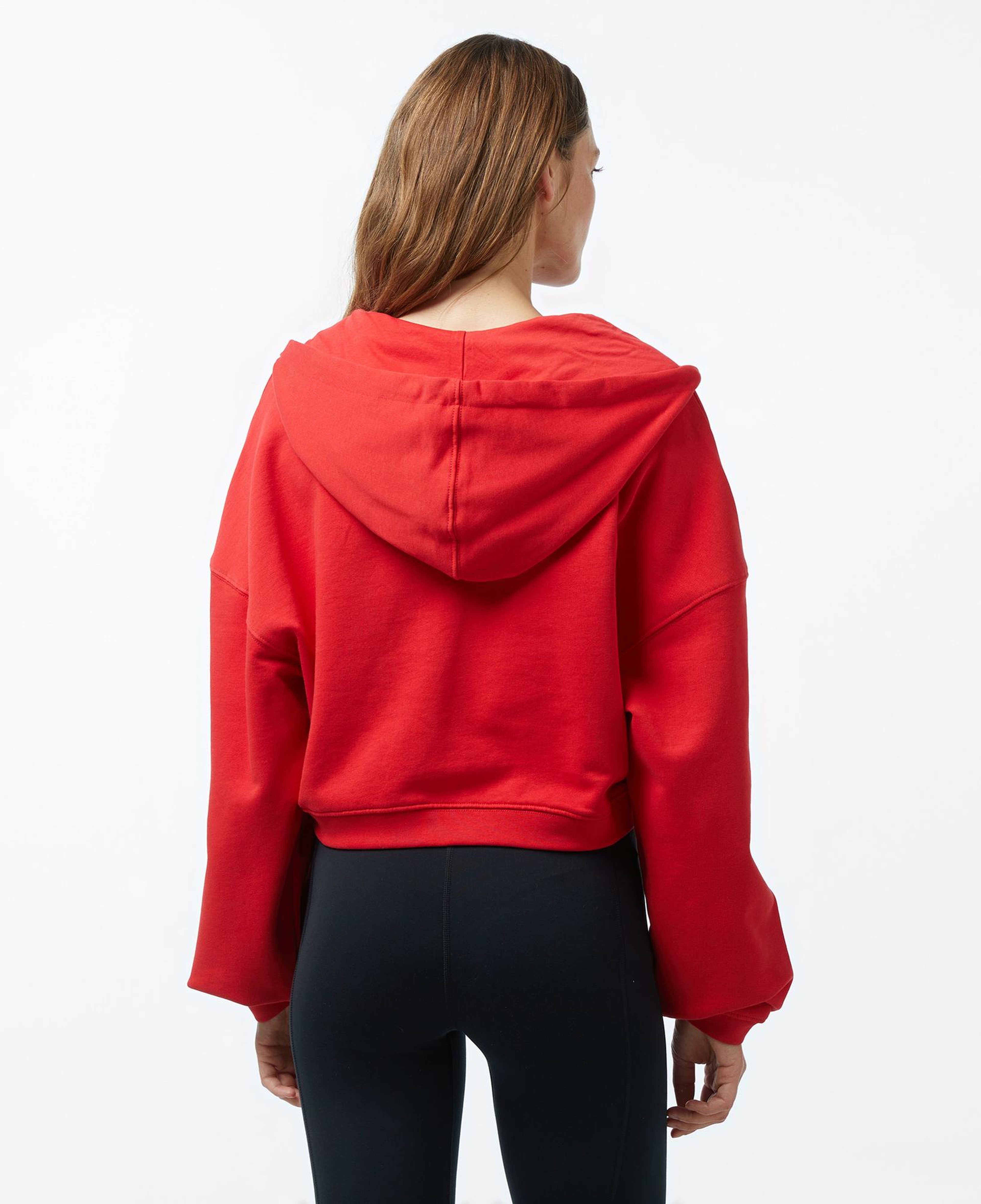 Les Benjamins Zip 302 Kadın Kırmızı Hoodie