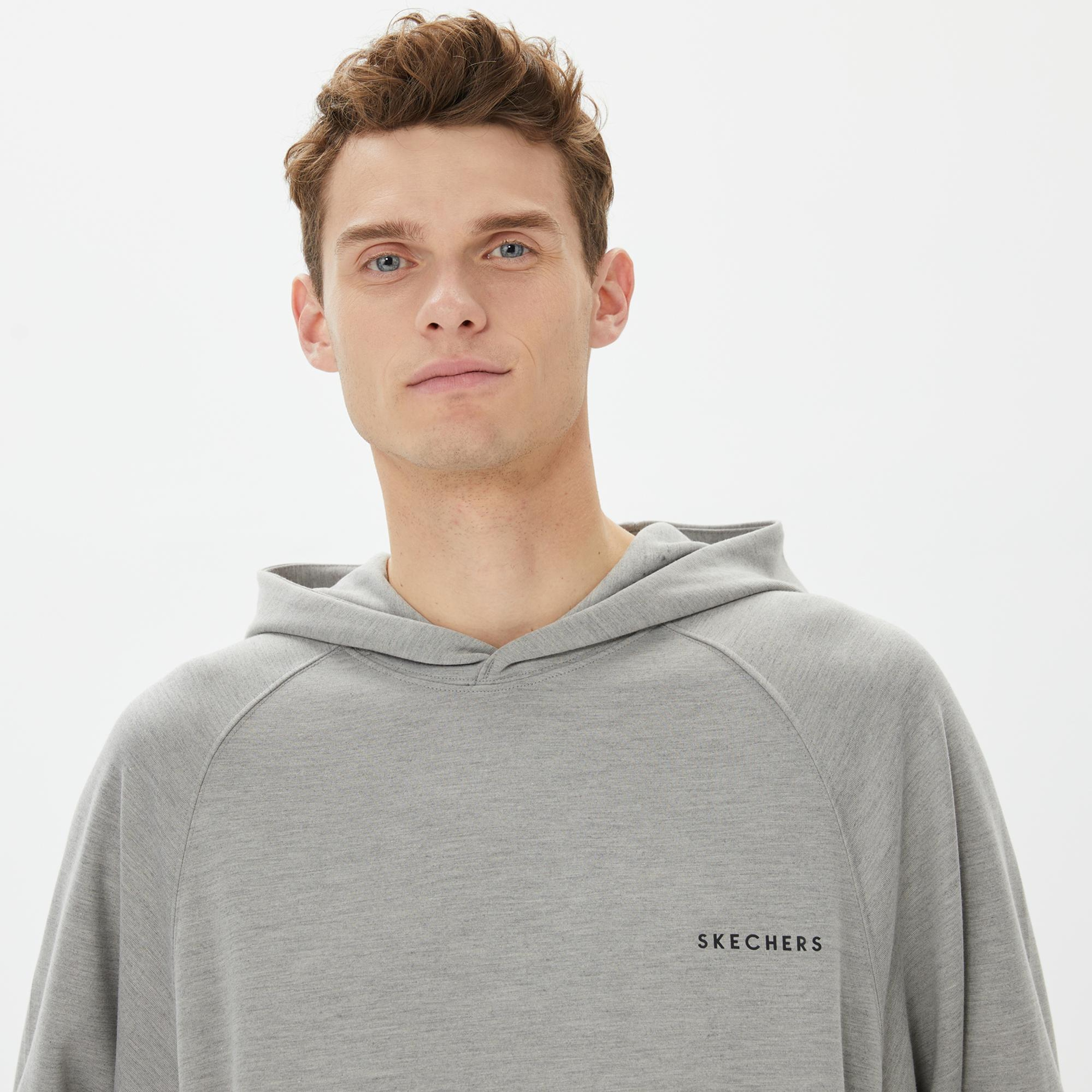 Skechers Scuba Coll. Erkek Gri Hoodie