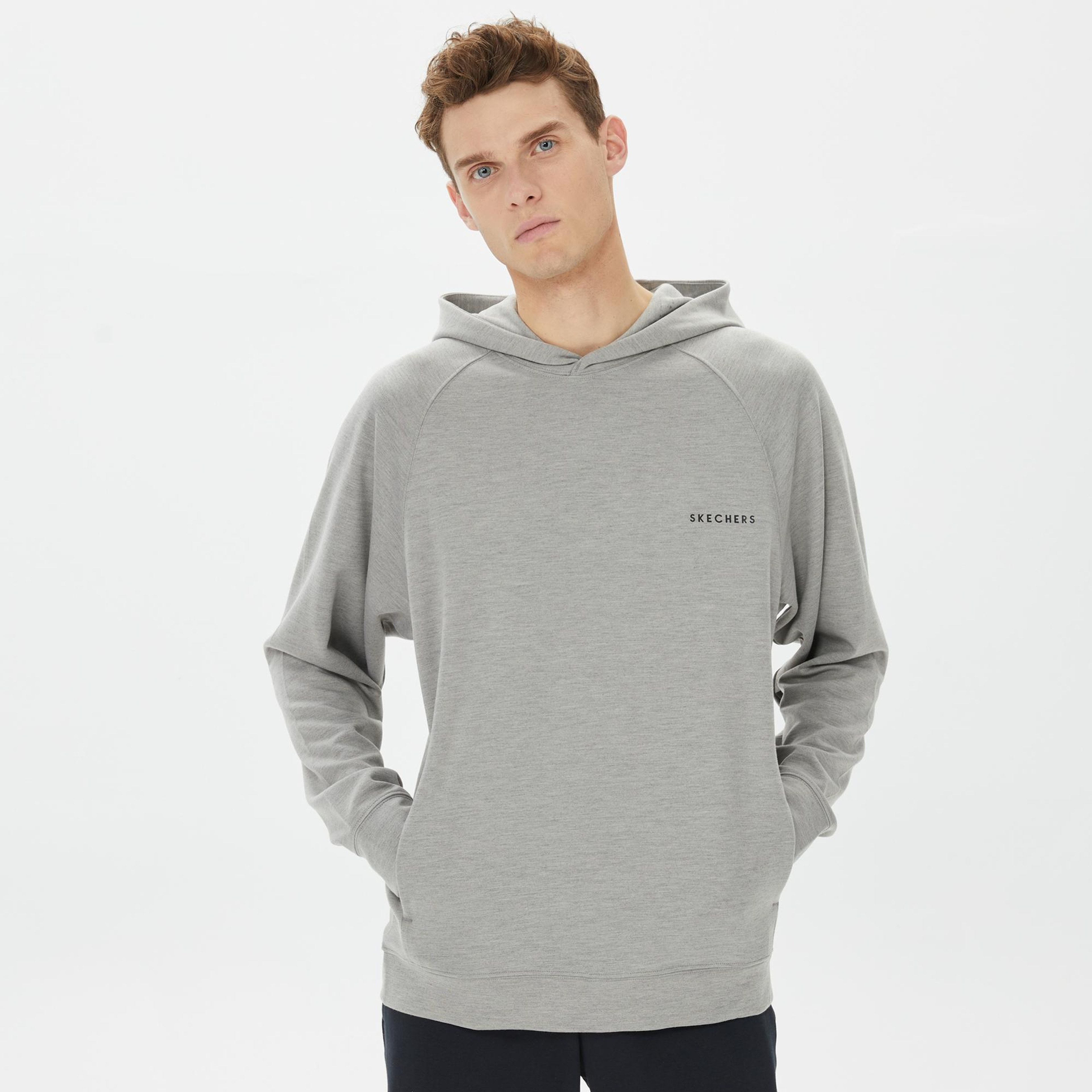 Skechers Scuba Coll. Erkek Gri Hoodie