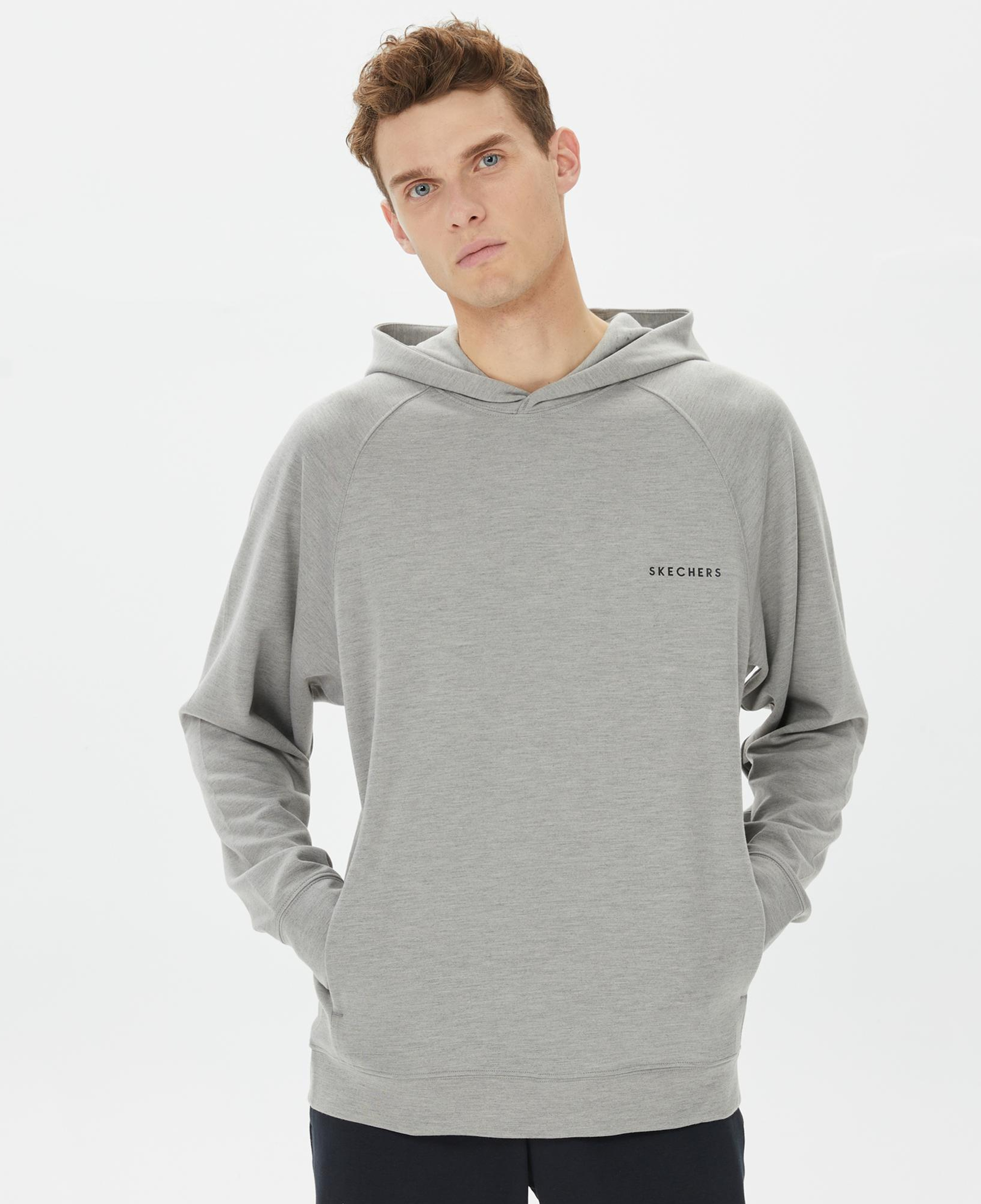 Skechers Scuba Coll. Erkek Gri Hoodie