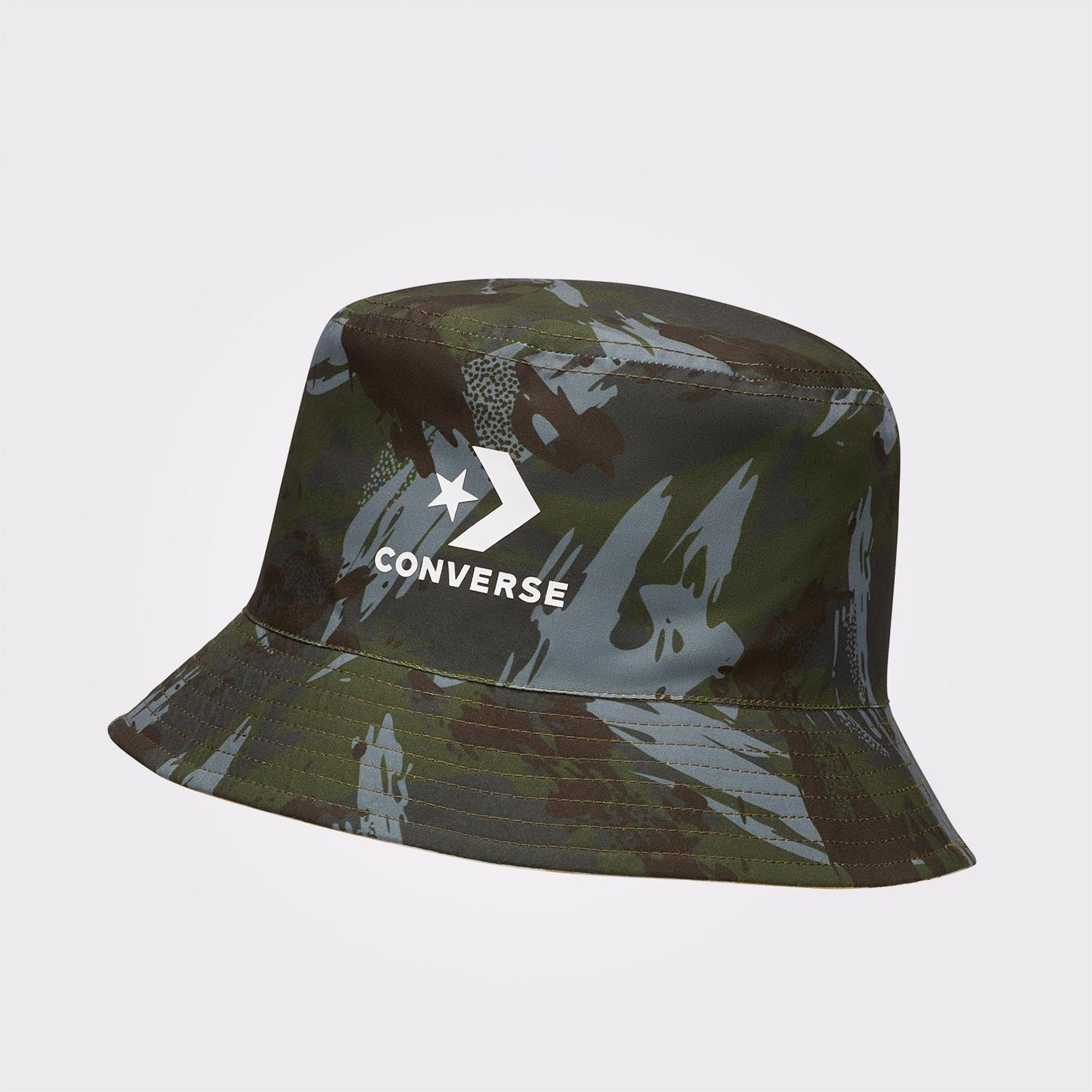 Converse Desenli Unisex Kahverengi Çift Taraflı Şapka